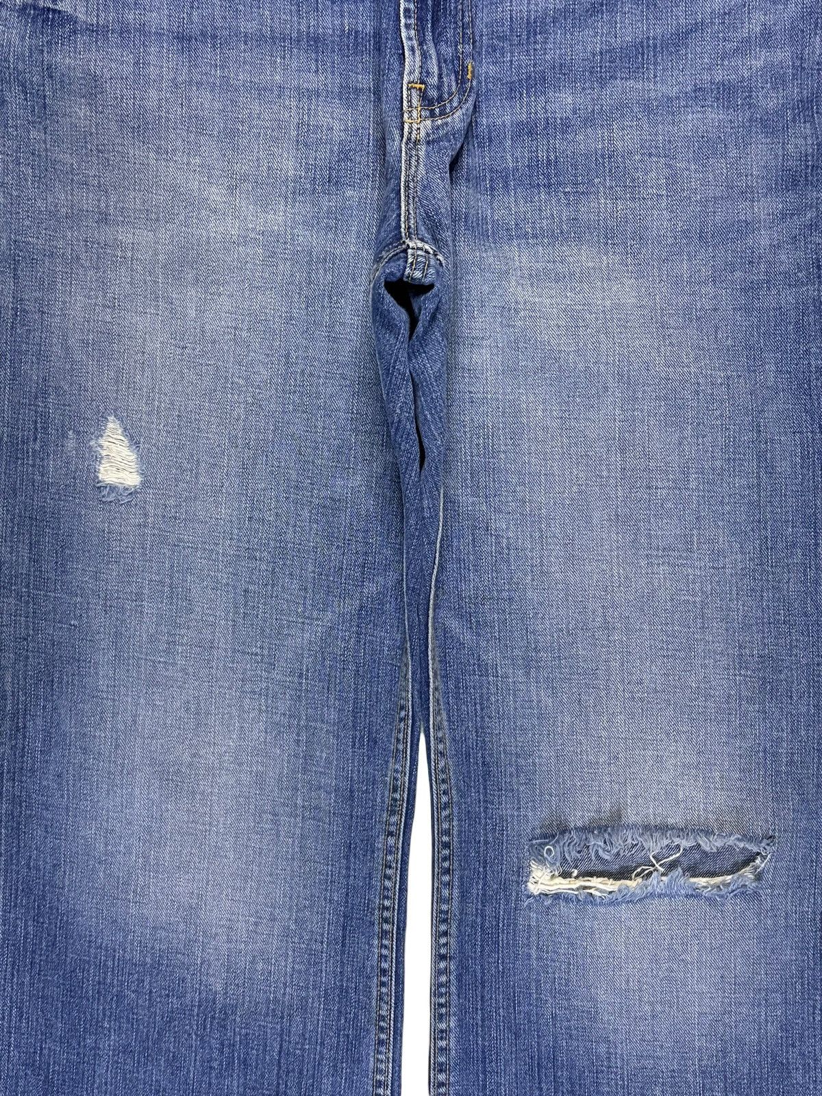 Gap Vintage Gap Faded Wash Distressed Flare Bootcut Jeans Size US 36 / EU 52 - 5 Thumbnail