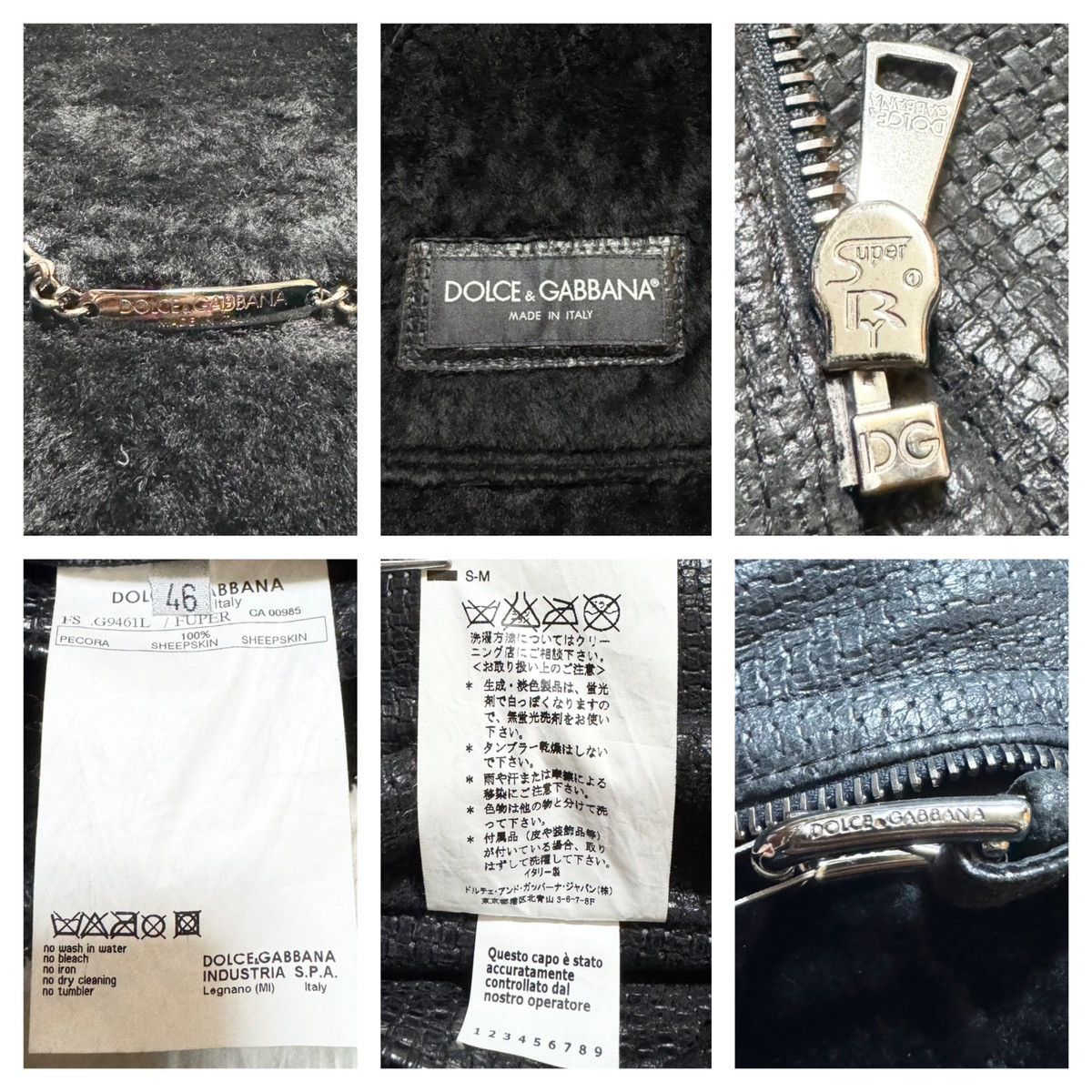 Dolce & Gabbana Authentic, Dolce & Gabbana Leather Jacket with Boa Size US S / EU 44-46 / 1 - 2 Thumbnail