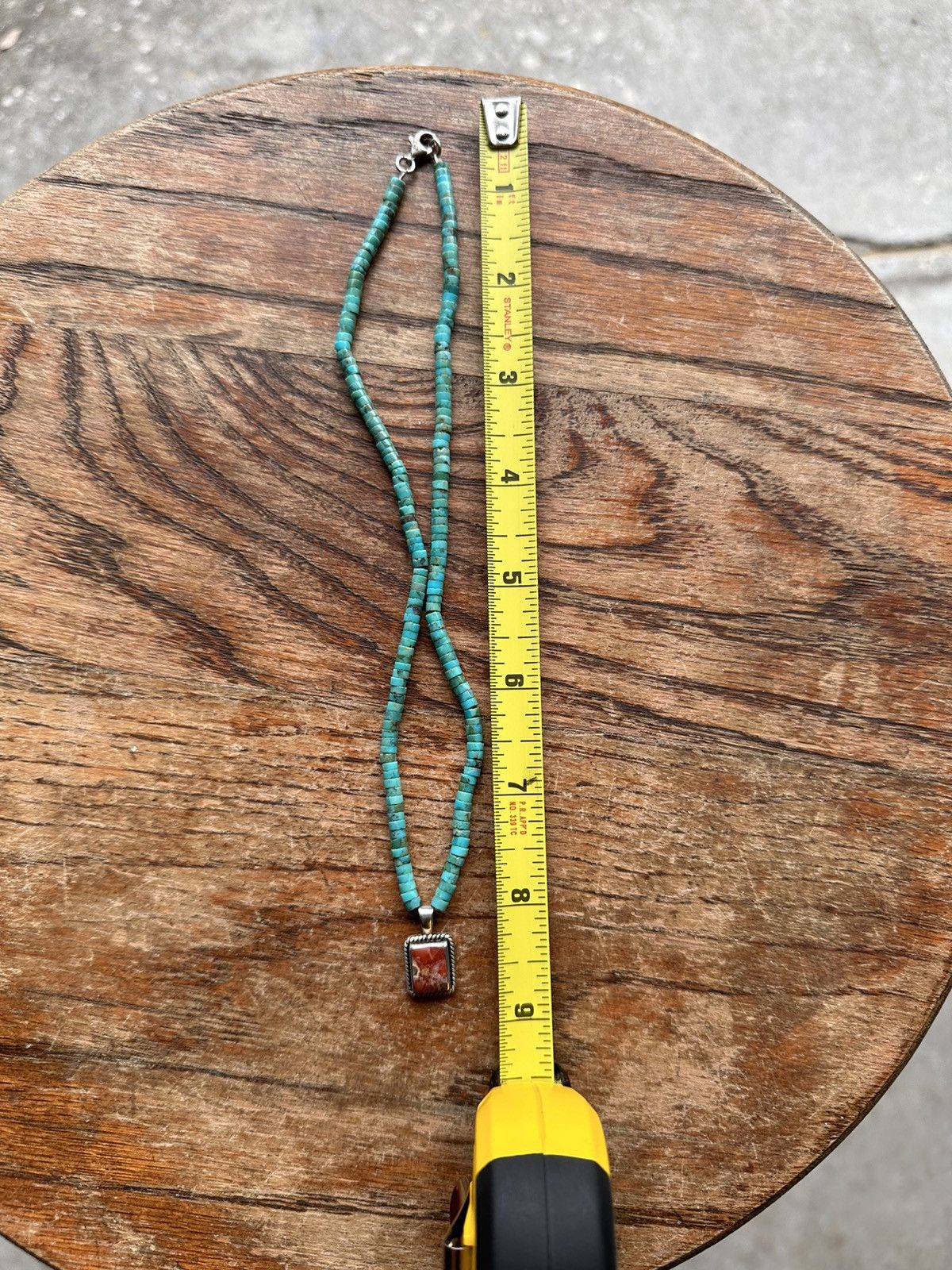 Other vintage Navajo sterling chain w/ hand carved turquoise Size ONE SIZE - 7 Thumbnail