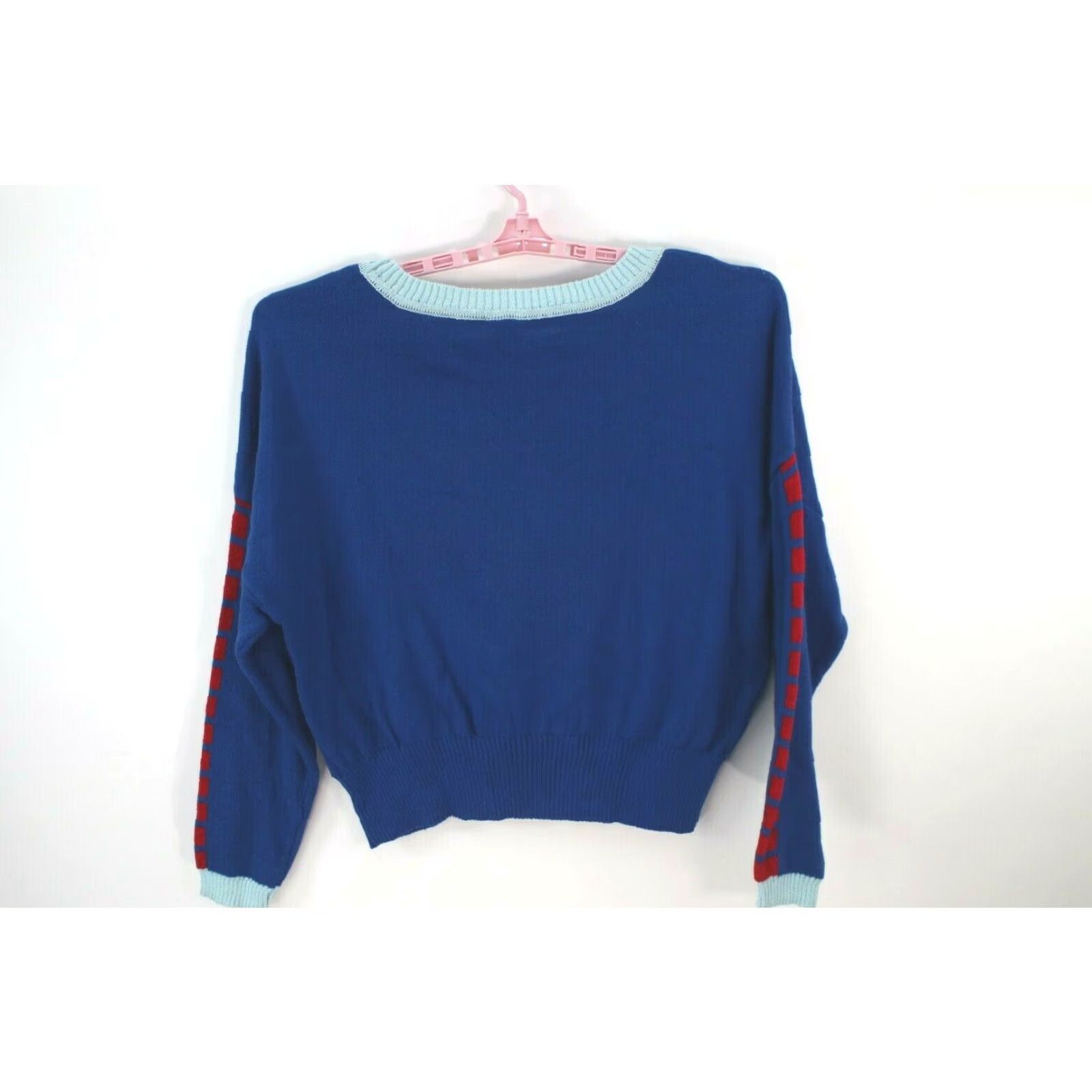 Star Wars Star Wars Sweater Womens Crew Neck Long Sleeve Fuzzy Navy Blue M Christmas Graphic Print Pullover Knit Logo Size M / US 6-8 / IT 42-44 - 6 Thumbnail