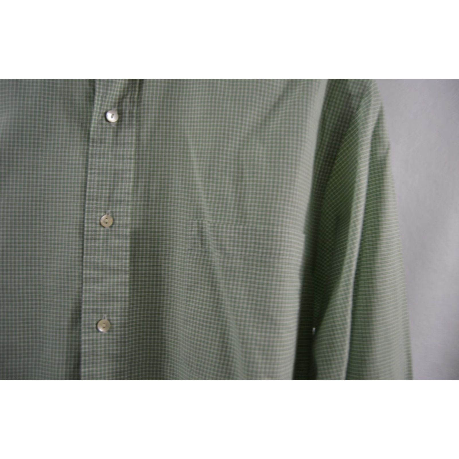 Banana Republic Banana Republic Shirt Mens L/S Green Check Cotton SZ Small Button-Down Long Sleeve Size US S / EU 44-46 / 1 - 3 Thumbnail