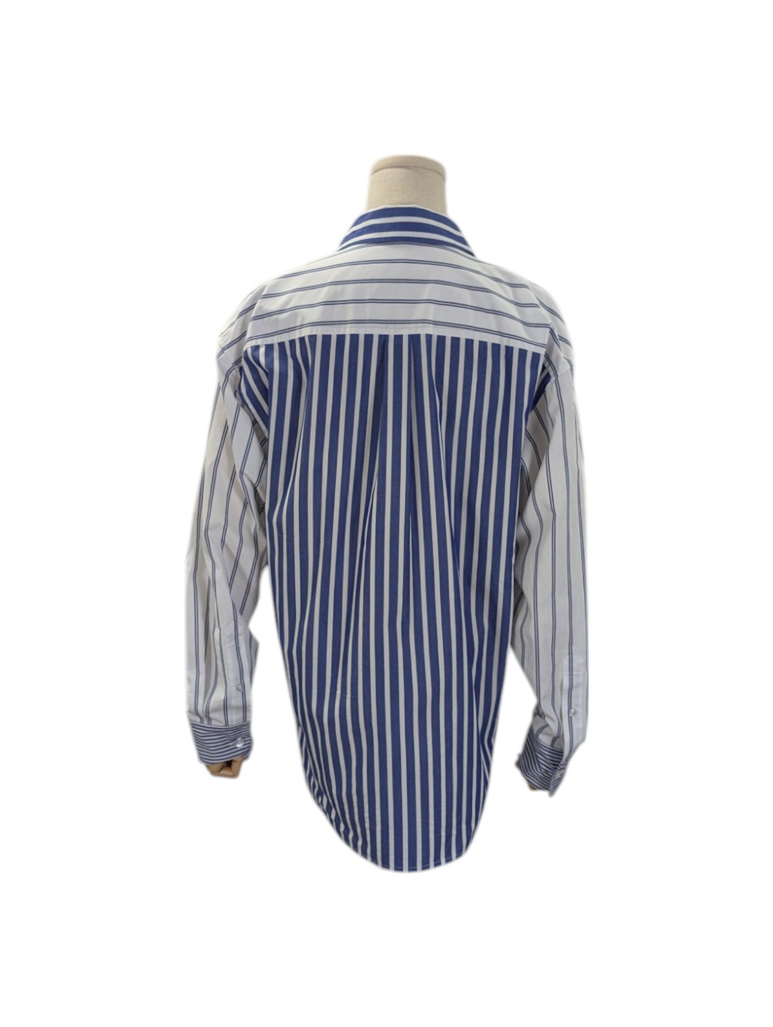 Alexander Wang Blue Striped Oversized Shirt Size XS / US 0-2 / IT 36-38 - 2 Thumbnail