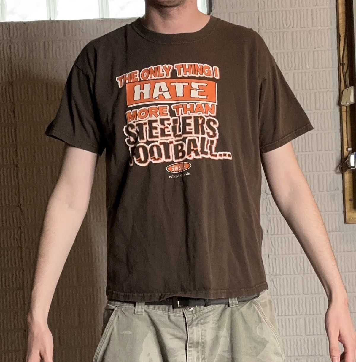 NFL Vintage Cleveland Browns NFL Funny Graphic T Shirt Size US L / EU 52-54 / 3 - 1 Thumbnail