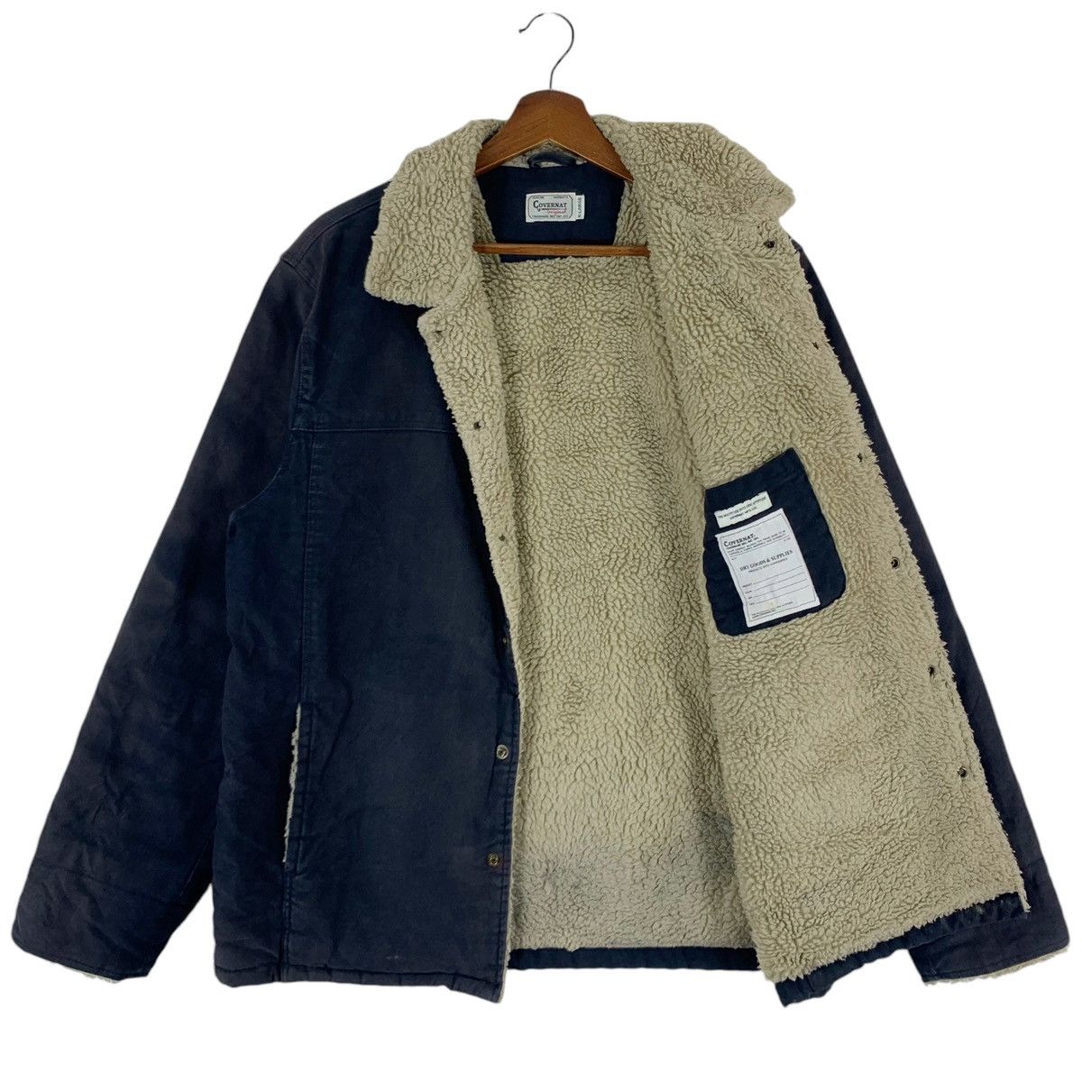 COVERNAT × Vintage VINTAGE COVERNAT SHERPA WINTER JACKET SNAP BUTTON Size US XL / EU 56 / 4 - 2 Thumbnail
