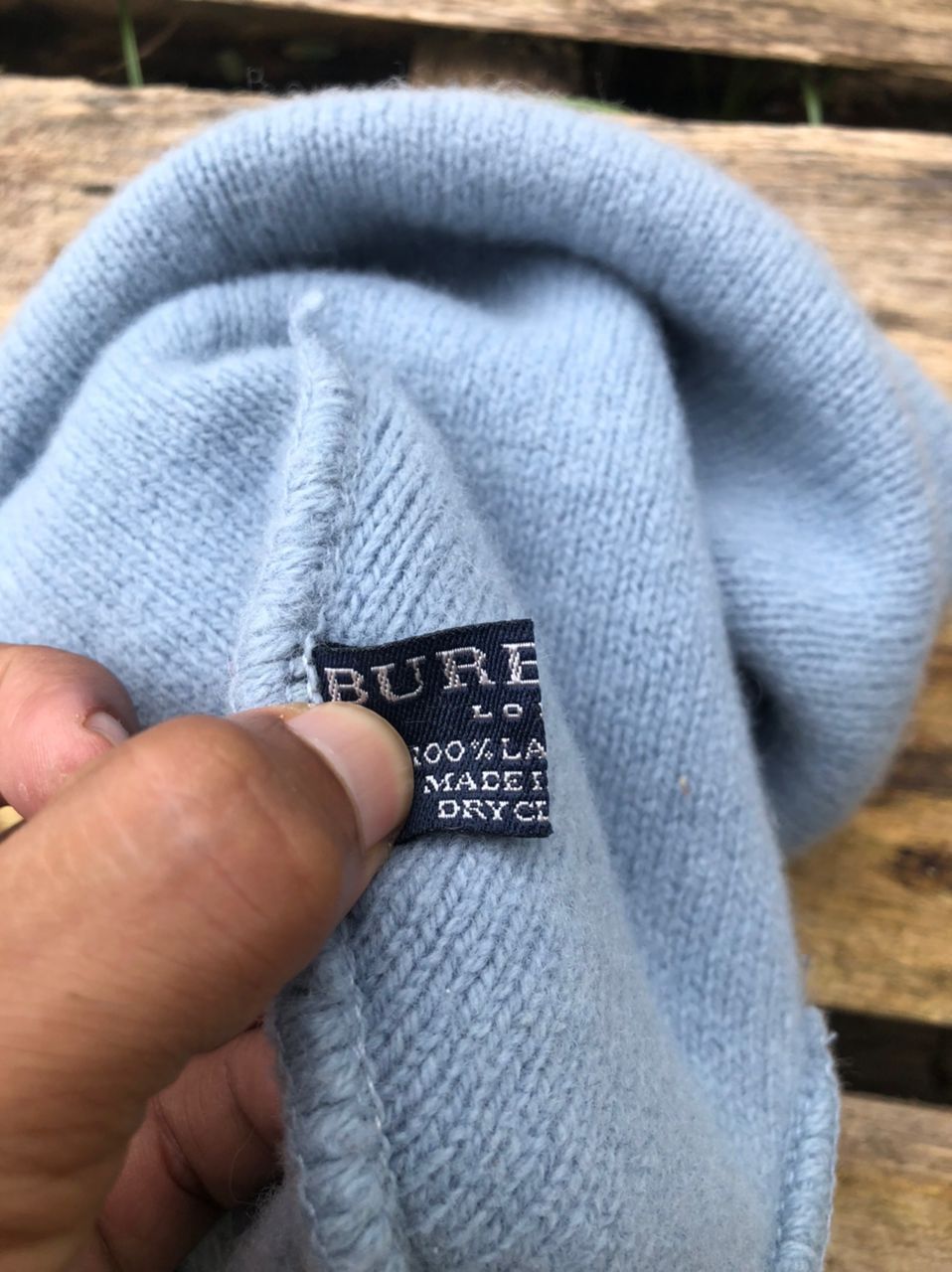 Burberry × Vintage Vintage Burberry London Lambswool Beanie Made In England Size ONE SIZE - 3 Thumbnail