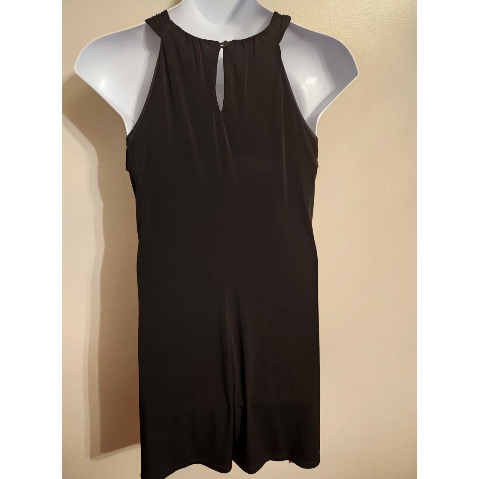 Vintage En Focus Studio Black Sleeveless Sheath Dress Ruffles LBD Size 16 Size XXL / US 16-18 / IT 52-54 - 3 Thumbnail