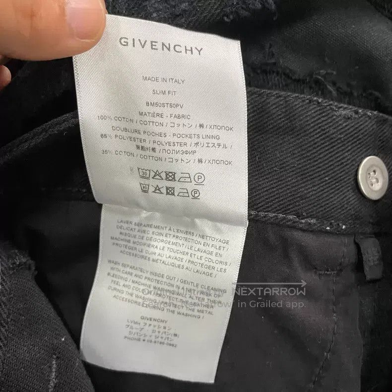 Givenchy Givenchy Black Ripped Denim Pants Size US 36 / EU 52 - 5 Thumbnail