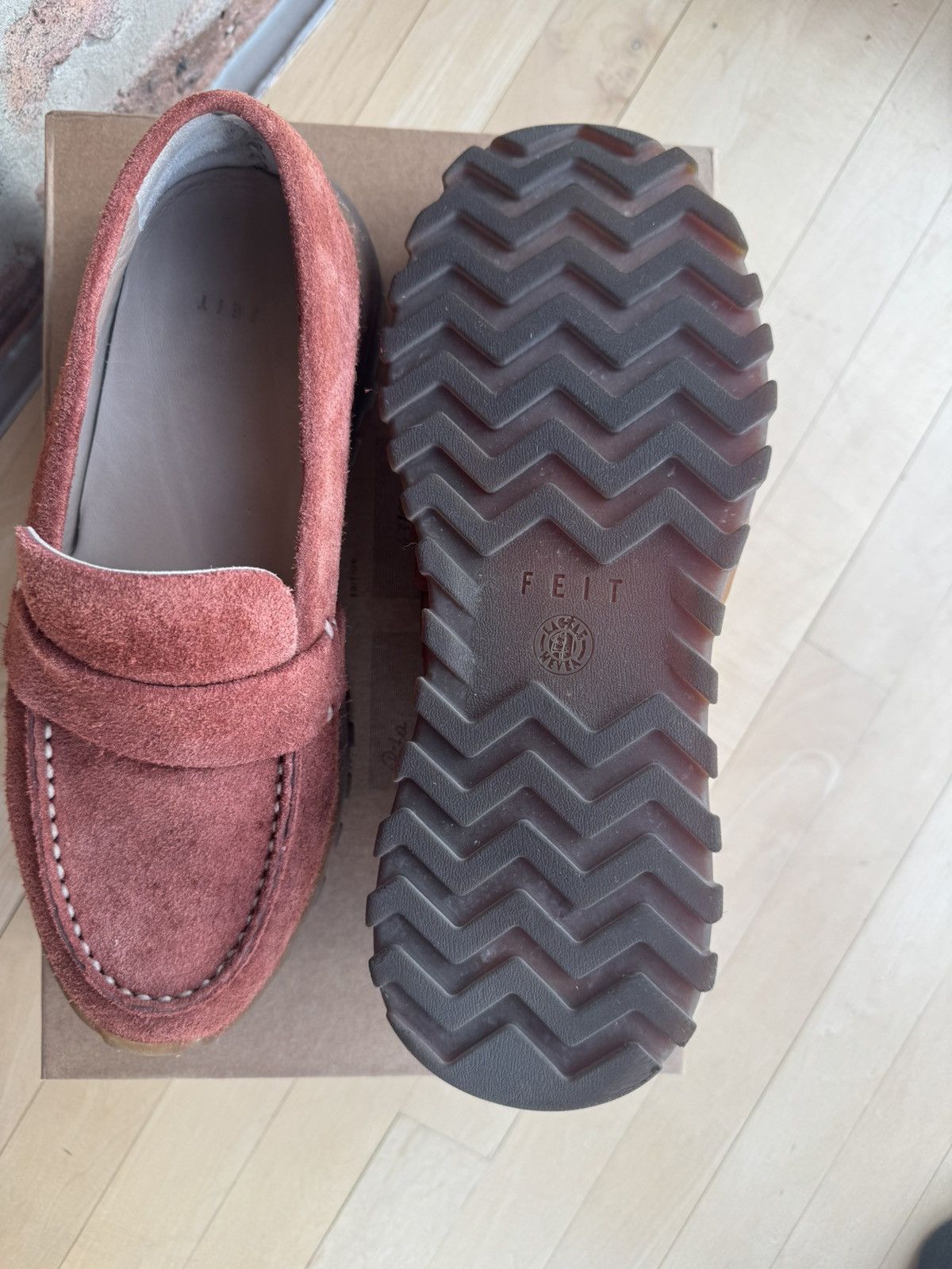 Feit Feit Terracotta Latex Loafer Suede Sz 43 Size US 10.5 / EU 43-44 - 5 Thumbnail