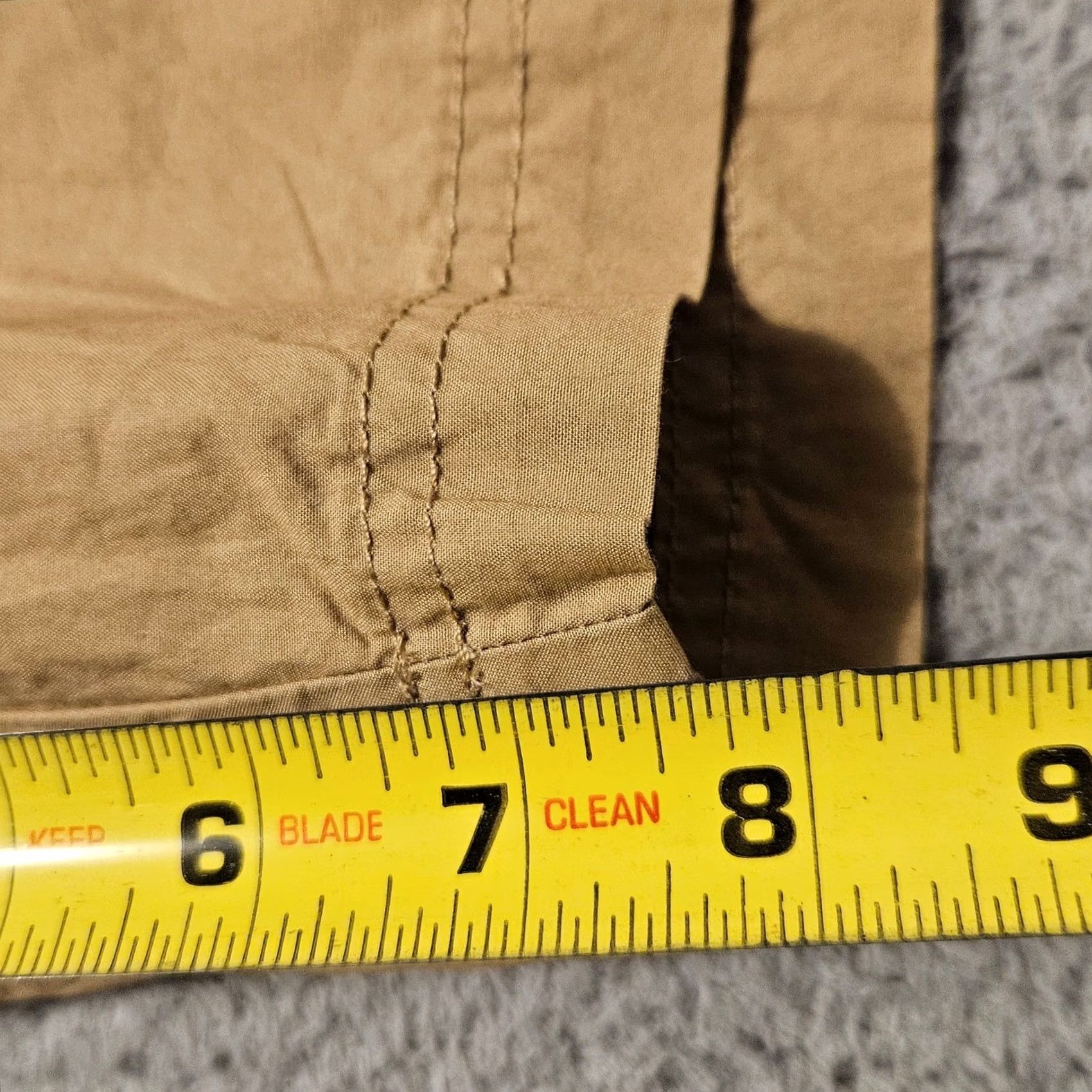 Vintage Columbia Washed Out Shorts Mens 38 x 8 Brown Flat Front Comfort Outdoor Fishing Chino Shirt Size US 36 / EU 52 - 8 Thumbnail