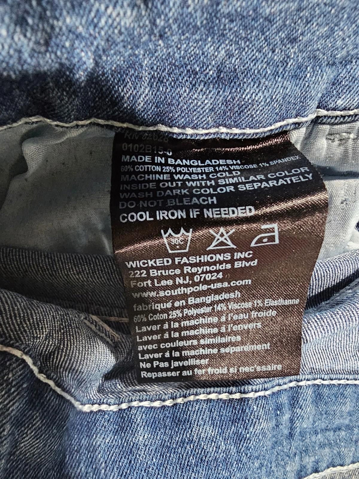 Southpole Southpole Slim 34 Jean Zipper Shorts Size US 34 / EU 50 - 8 Thumbnail
