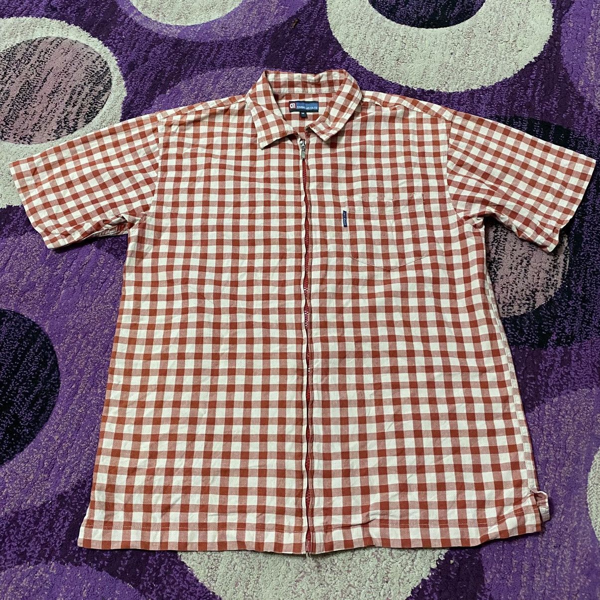 Cubic Measure Zipper Half Sleeve Shirt