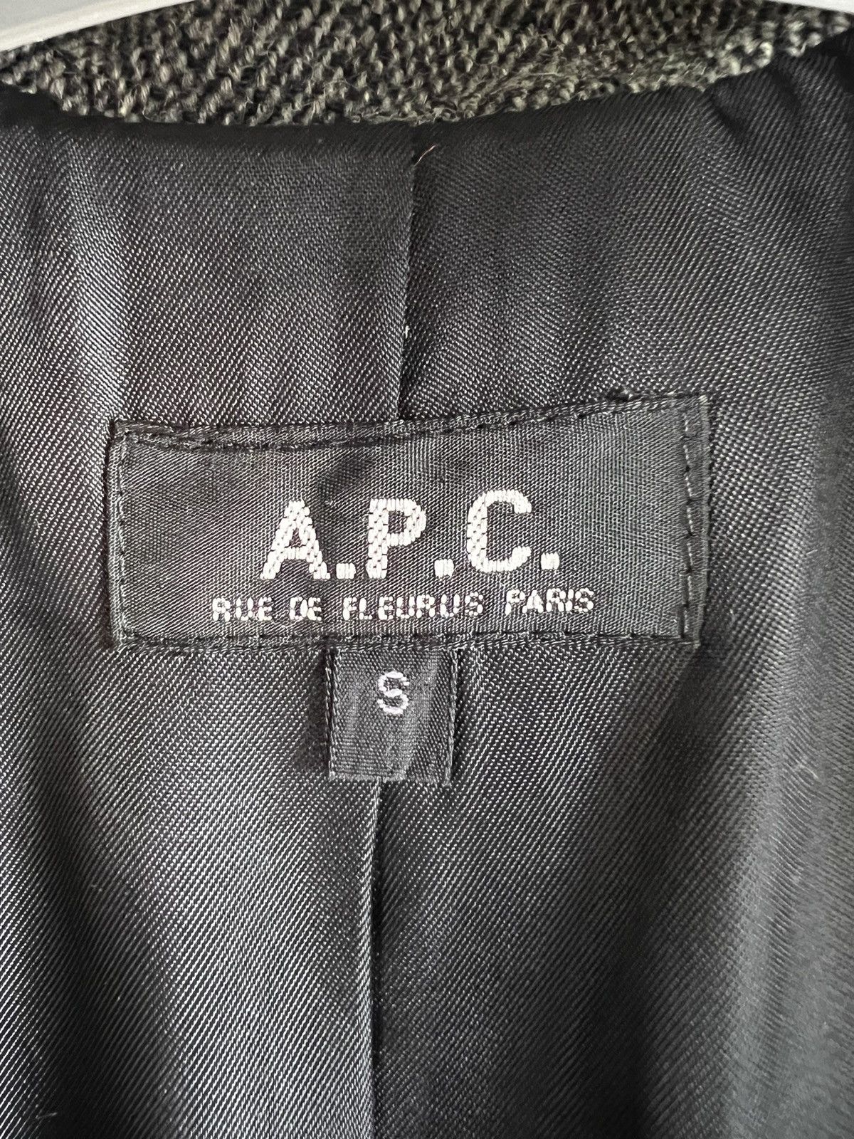 A.P.C. 🔥 A.P.C japan Herringbone Long Coat Size US XS / EU 42 / 0 - 9 Thumbnail