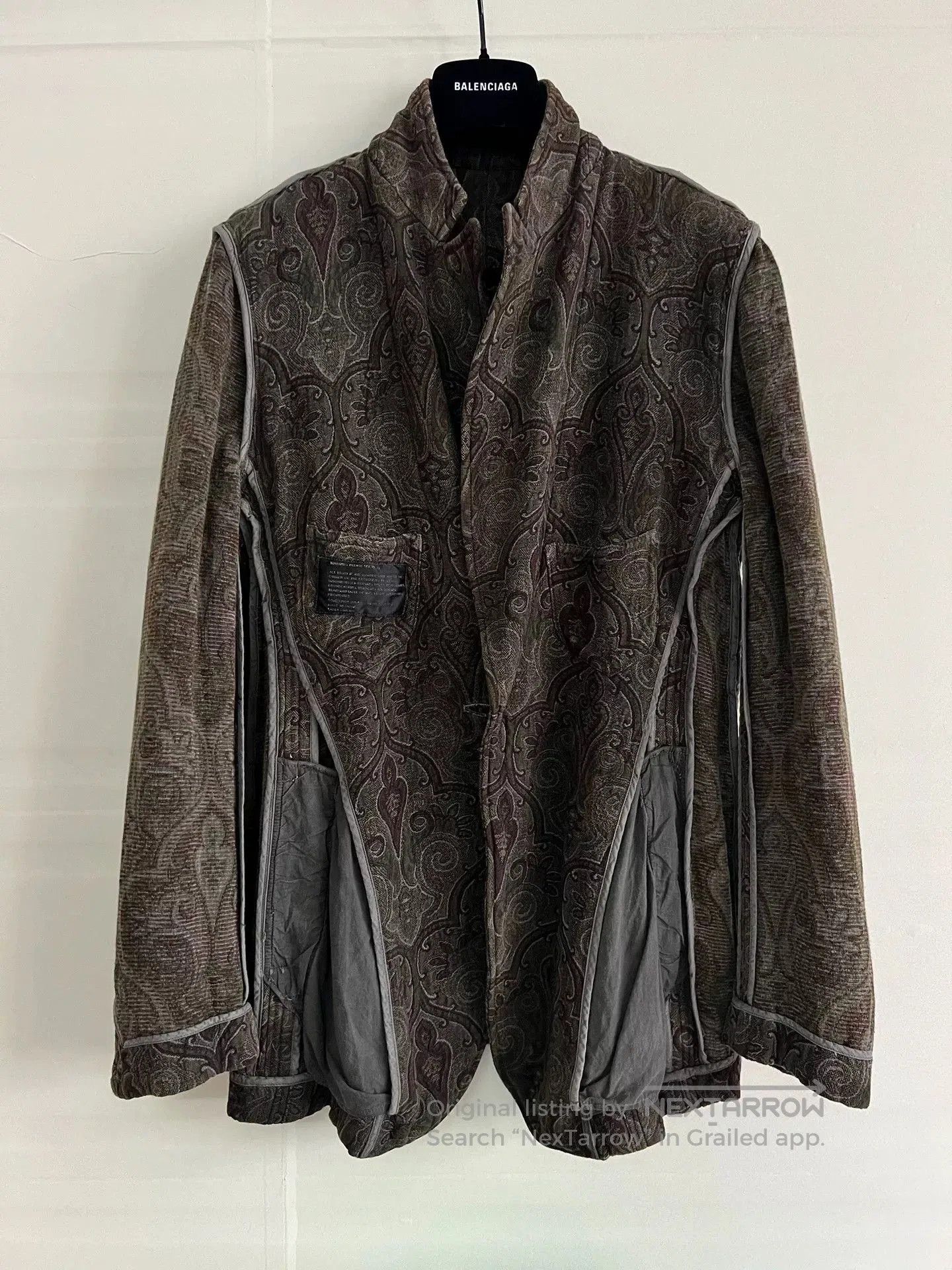 Julius Vintage Double-Sided Brocade Suit Jacket. Size US M / EU 48-50 / 2 - 2 Thumbnail