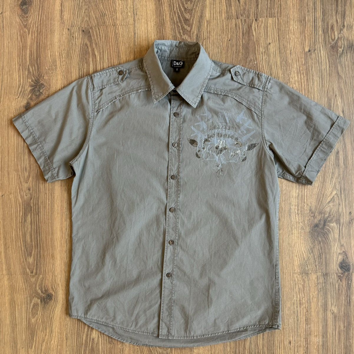 Dolce & Gabbana Vintage Dolce & Gabbana Printed Short Sleeve Shirt Button Up Size US M / EU 48-50 / 2 - 1 Thumbnail