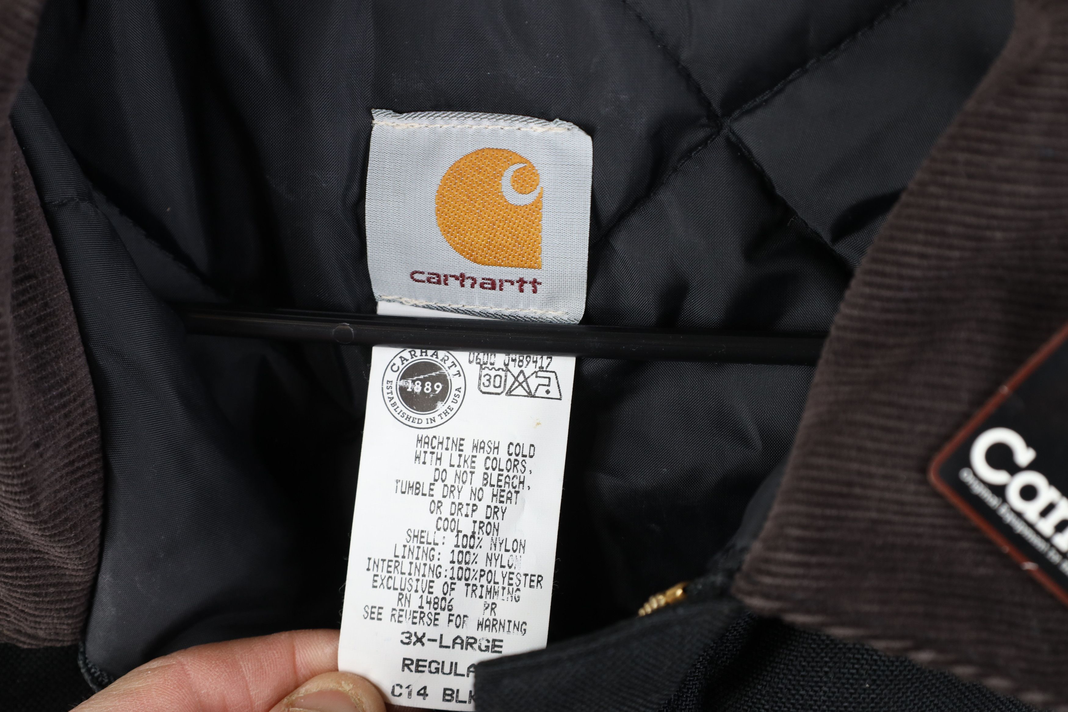 Carhartt Deadstock Vintage Y2K 2000 Carhartt Barn Jacket Black USA Size US XXL / EU 58 / 5 - 7 Thumbnail