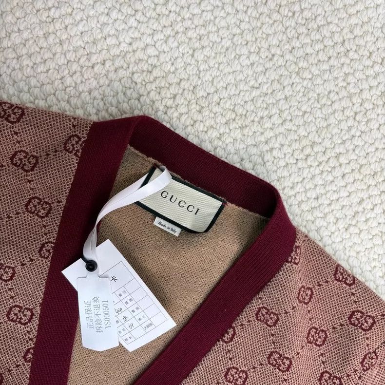 Gucci Gucci Classic old flower logo full printed wool cardigan c Size M / US 6-8 / IT 42-44 - 3 Thumbnail