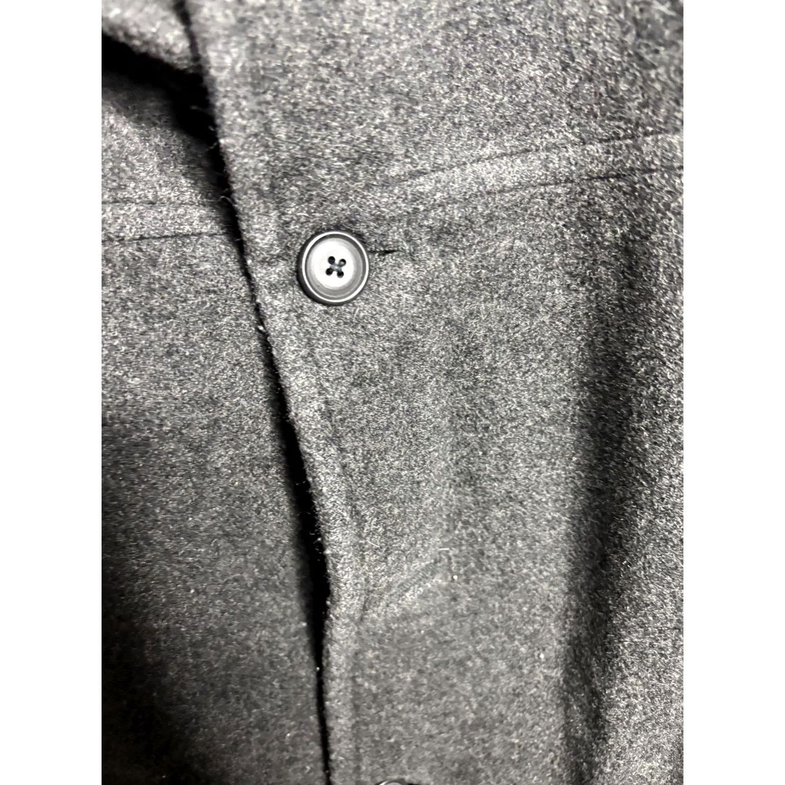 J.Crew J.Crew Wool Coat Mens XL Gray Thinsulate Quilted Button Front Overcoat Size US XL / EU 56 / 4 - 4 Thumbnail