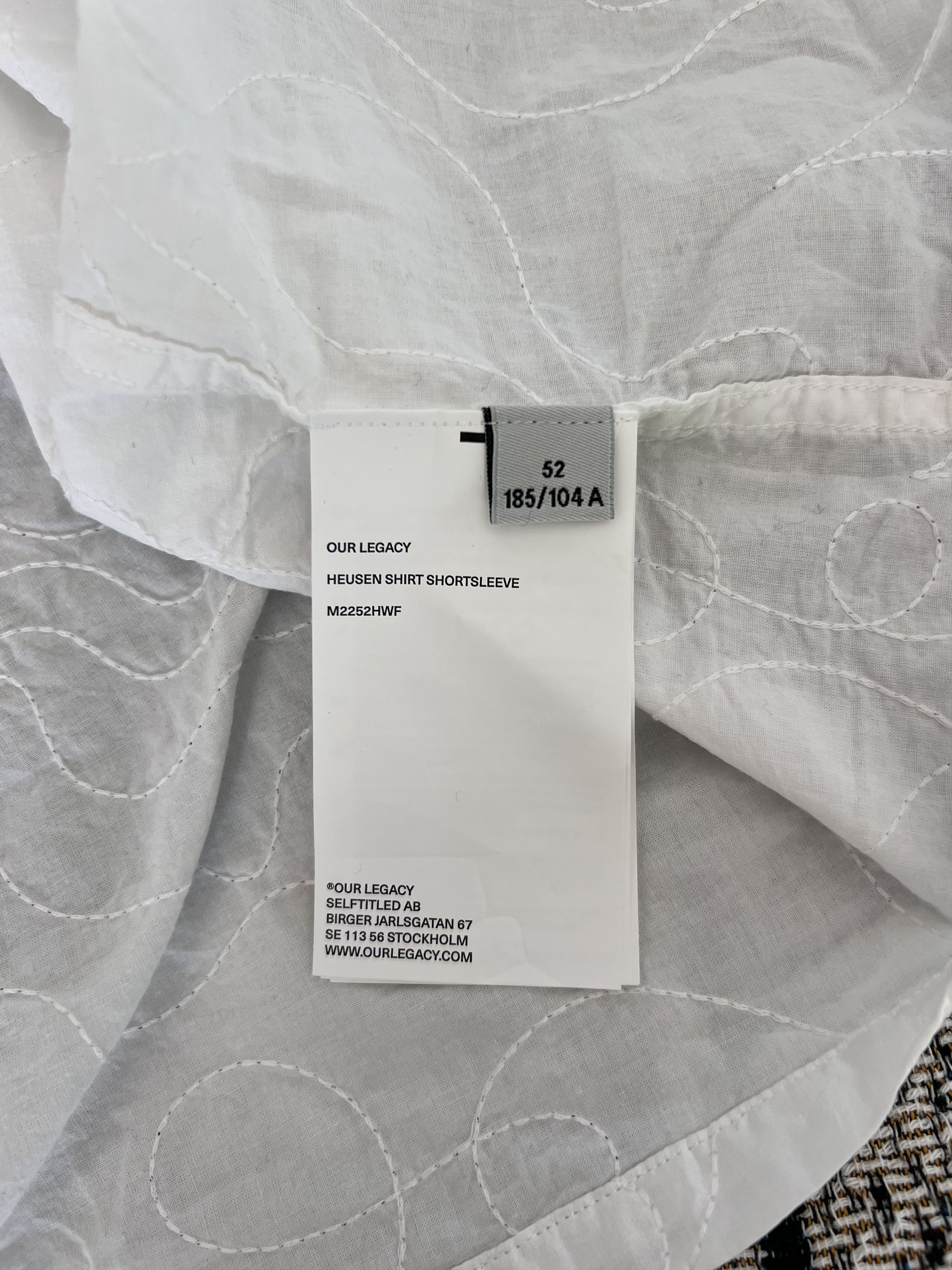 Our Legacy Our Legacy Flower Embroidery Heusen Button Up Shirt in White Size US L / EU 52-54 / 3 - 9 Thumbnail