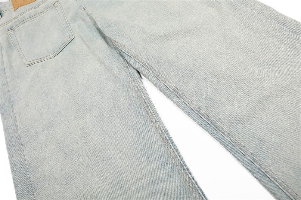 Japanese Brand × Vintage Men's wide-leg light-washed distressed jeans Size US 32 / EU 48 - 6 Thumbnail