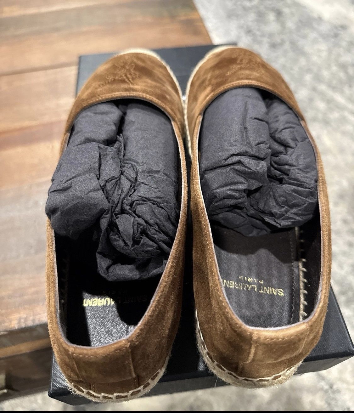 Yves Saint Laurent Saint Laurent Brown Suede YSL Espadrille Size 39 Size US 9.5 / IT 39.5 - 5 Thumbnail