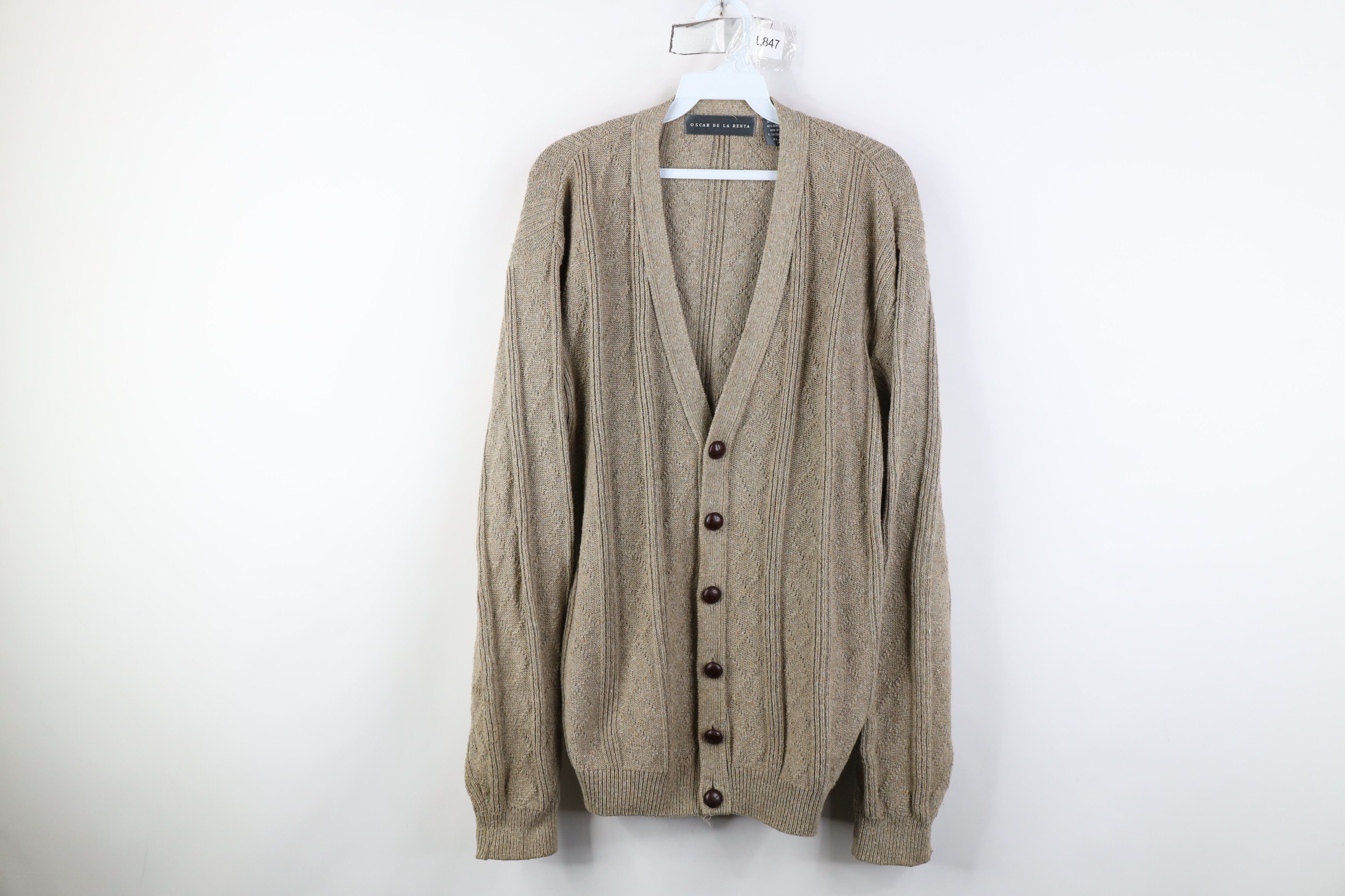 Vintage Vintage 90s Streetwear Knit Fisherman Cardigan Sweater Size US XL / EU 56 / 4 - 1 Thumbnail