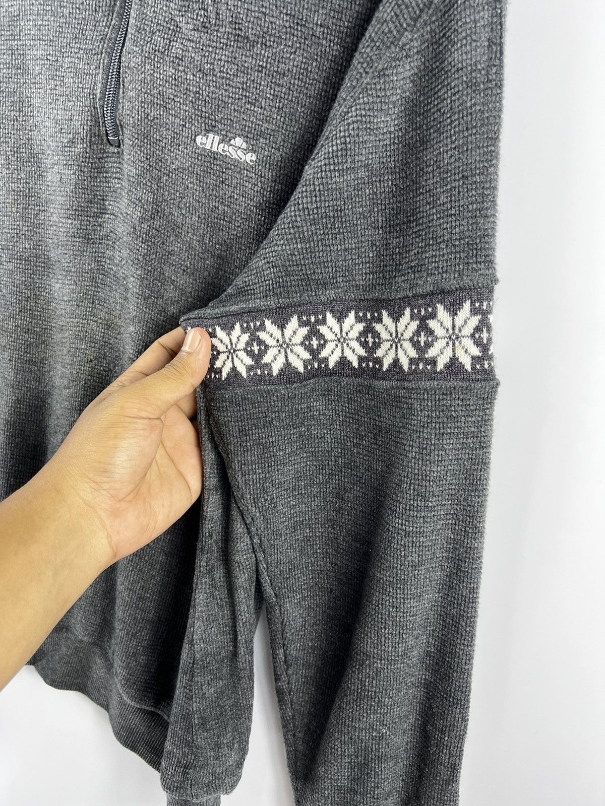 Ellesse × Vintage 🔥 Vintage Ellesse Skiwear Half zipper Sweatshirt - M Size M / US 6-8 / IT 42-44 - 5 Thumbnail
