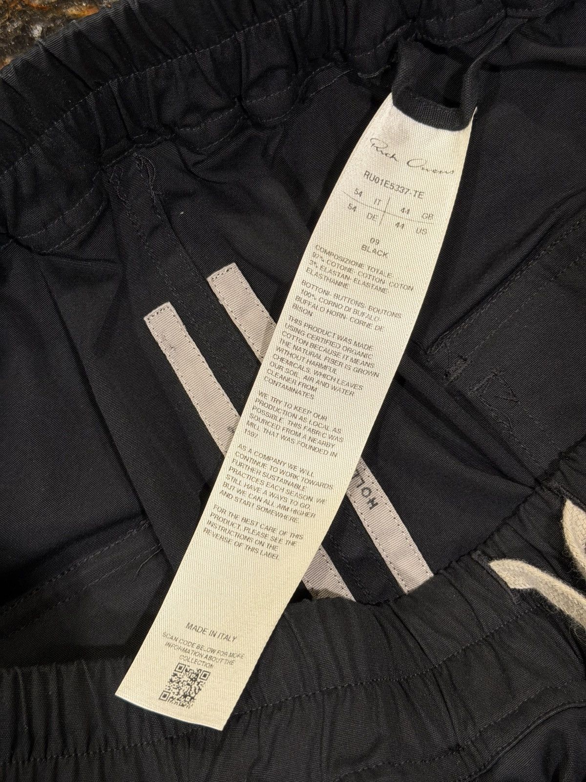 Rick Owens Rick Owens SS25 Mastodon Megacargo Black Poplin Trousers Size US 36 / EU 52 - 9 Thumbnail