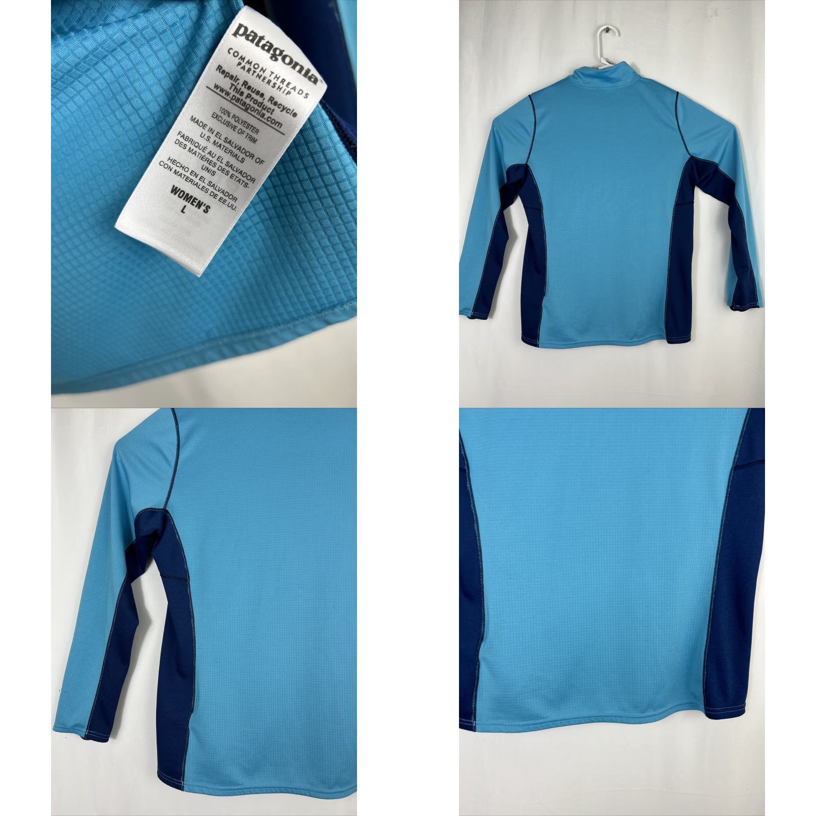 Patagonia Patagonia Capilene Baselayer Midweight Polartec 1/2 Zip Top Womens L blue Mock Size L / US 10 / IT 46 - 8 Thumbnail