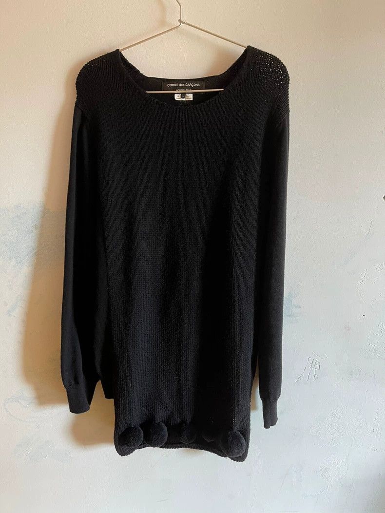 Comme des Garcons Comme des Garcons Black wool ball round neck long sleeve s Size US L / EU 52-54 / 3 - 1 Thumbnail