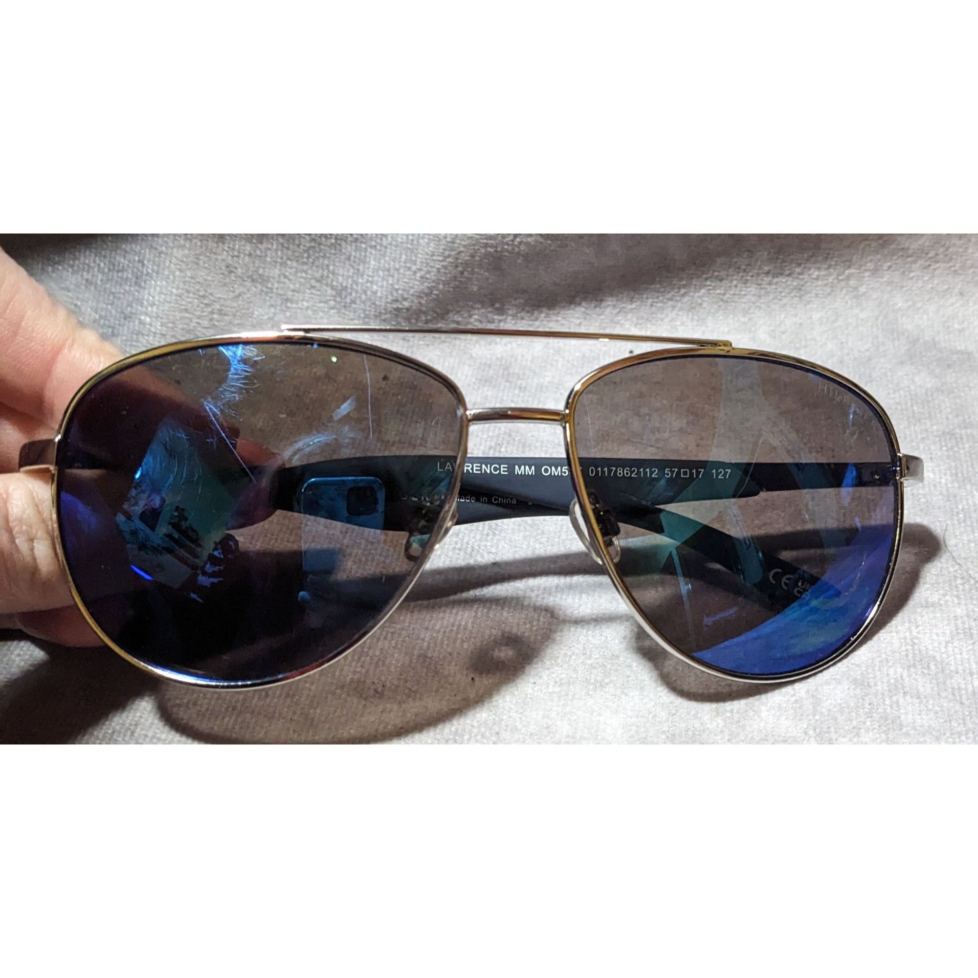 Tommy Hilfiger Tommy Hilfiger Lawrence OM587 Blue Aviator Sunglasses Size ONE SIZE - 5 Thumbnail
