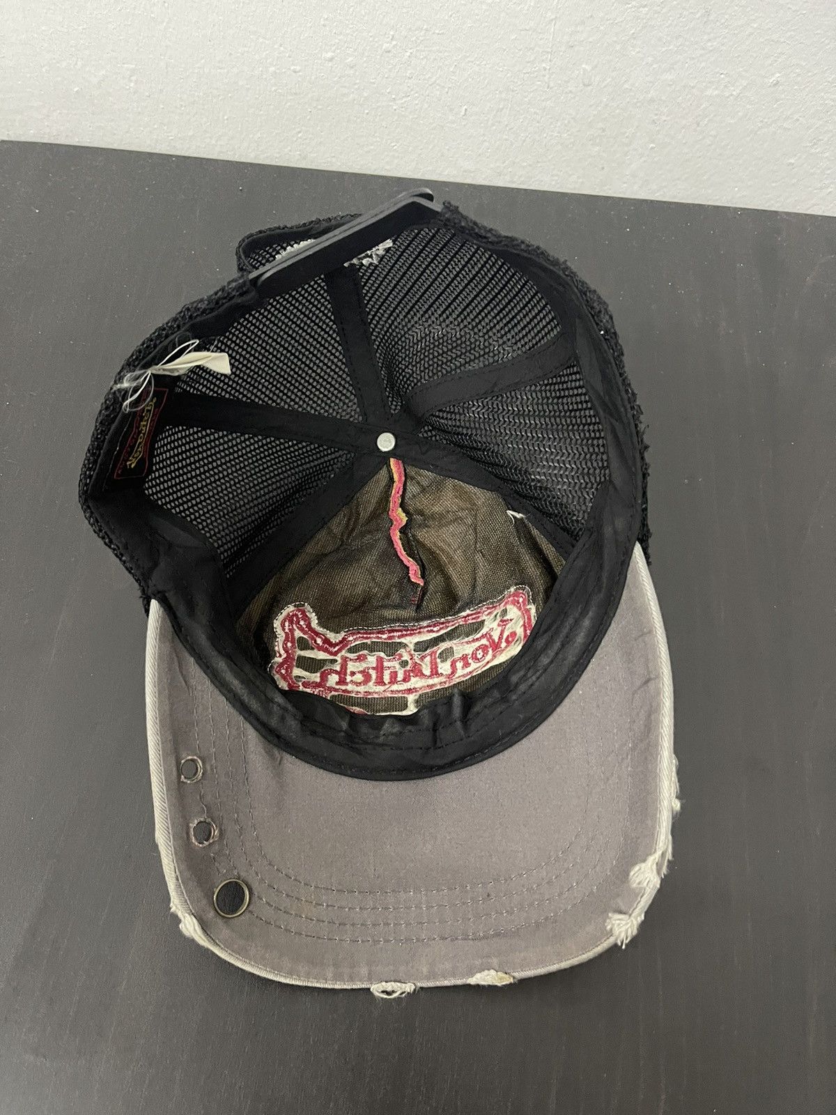 Vintage × Von Dutch Vintage Von Dutch Ripped Distressed Hat Cap Size ONE SIZE - 7 Thumbnail