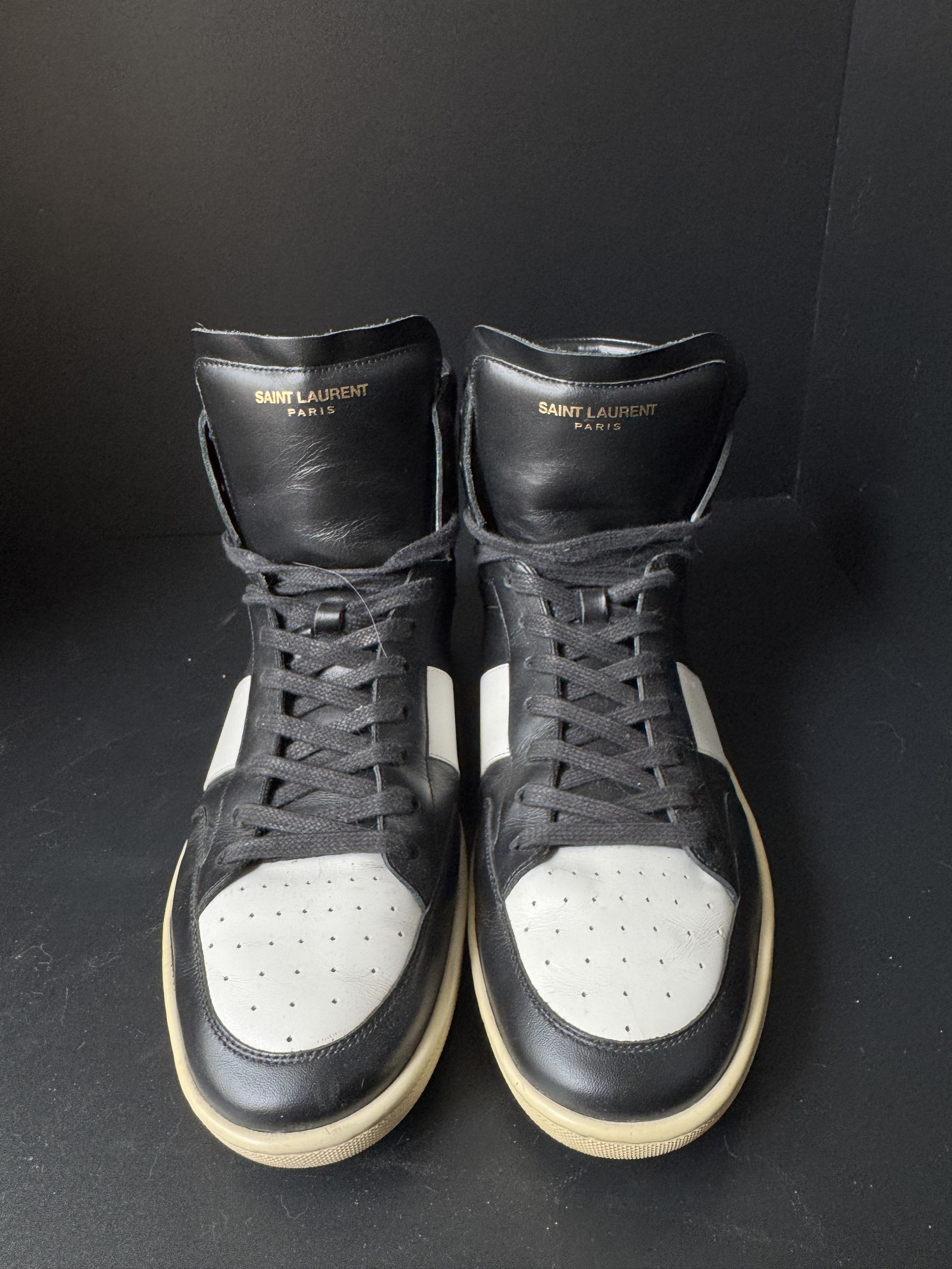 Saint Laurent SL/10H Court Classic black white High Top, view 5