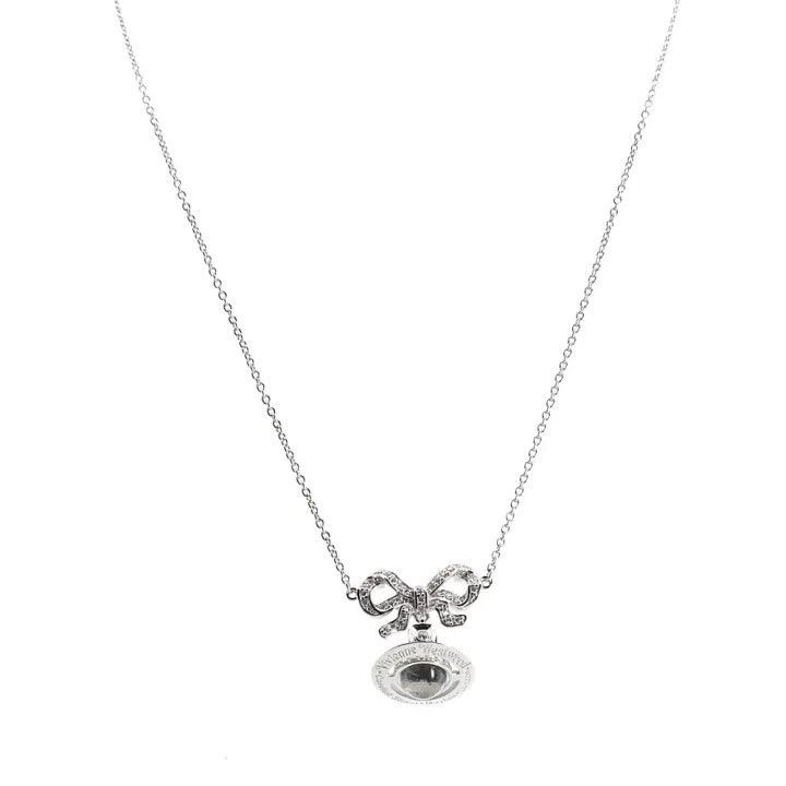 Vivienne Westwood Vivienne Westwood Octavie Transparent Saturn Necklace 0079 Size ONE SIZE - 1 Thumbnail
