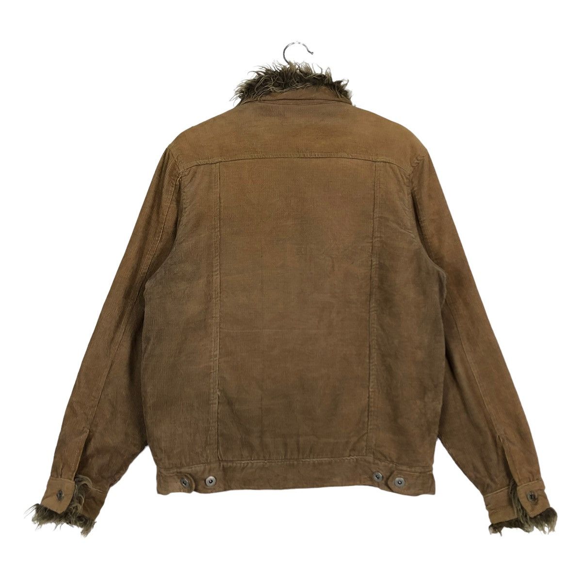 Japanese Brand 🔥90’s Real Things Corduroy Trucker Jacket Mink Fur Lining Size US L / EU 52-54 / 3 - 9 Thumbnail