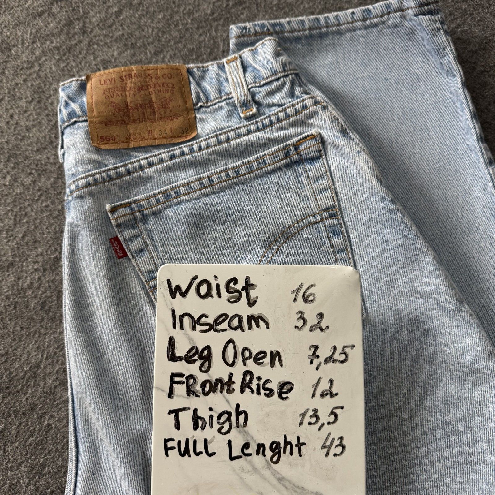 Levi's Levi’s 560 Jeans Vintage 90s Made in USA Loose Tapered 34x32 Size US 34 / EU 50 - 5 Thumbnail