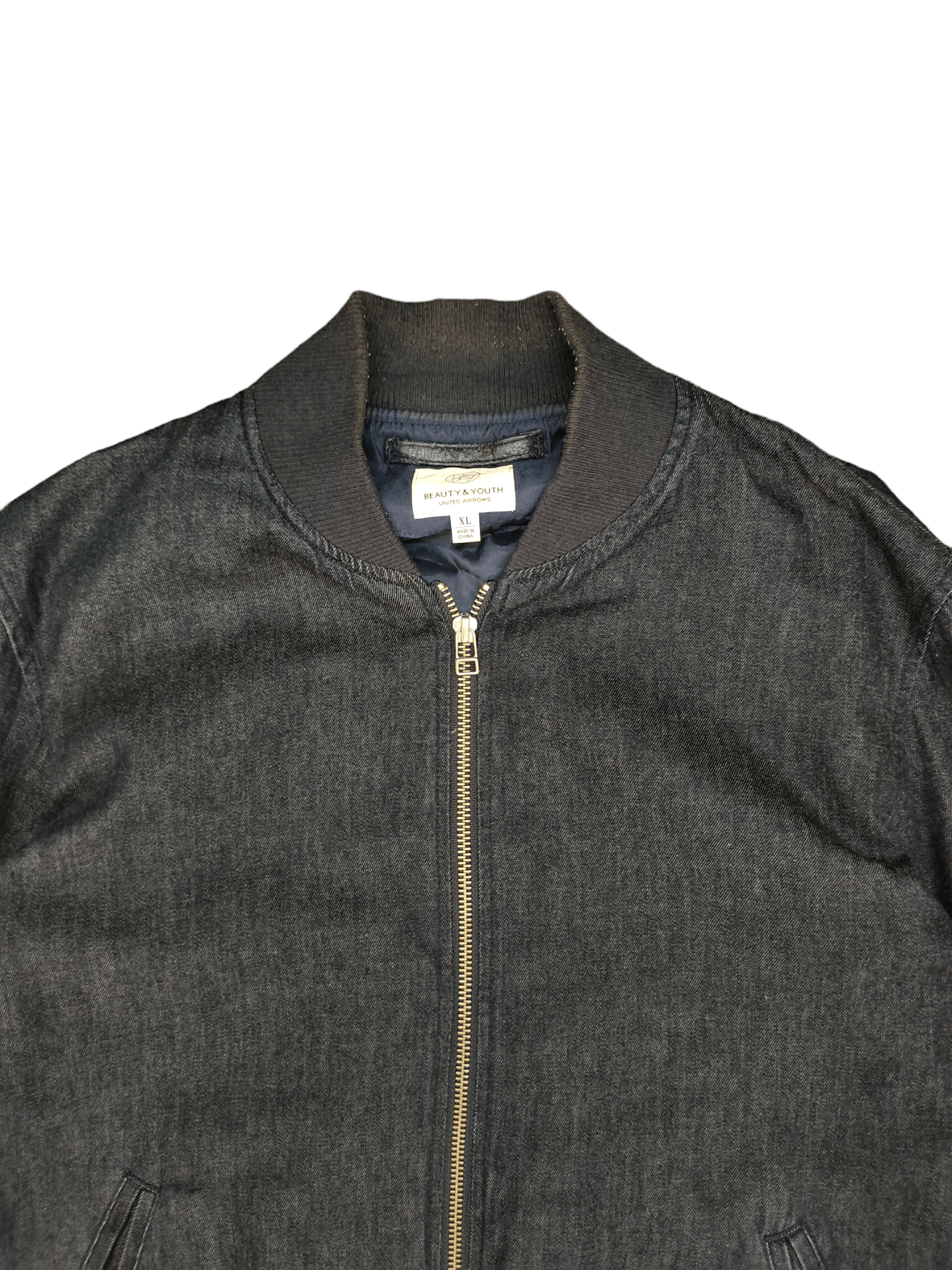 United Arrows Beauty & Youth United Arrows Denim Bomber Jacket Size US L / EU 52-54 / 3 - 8 Thumbnail