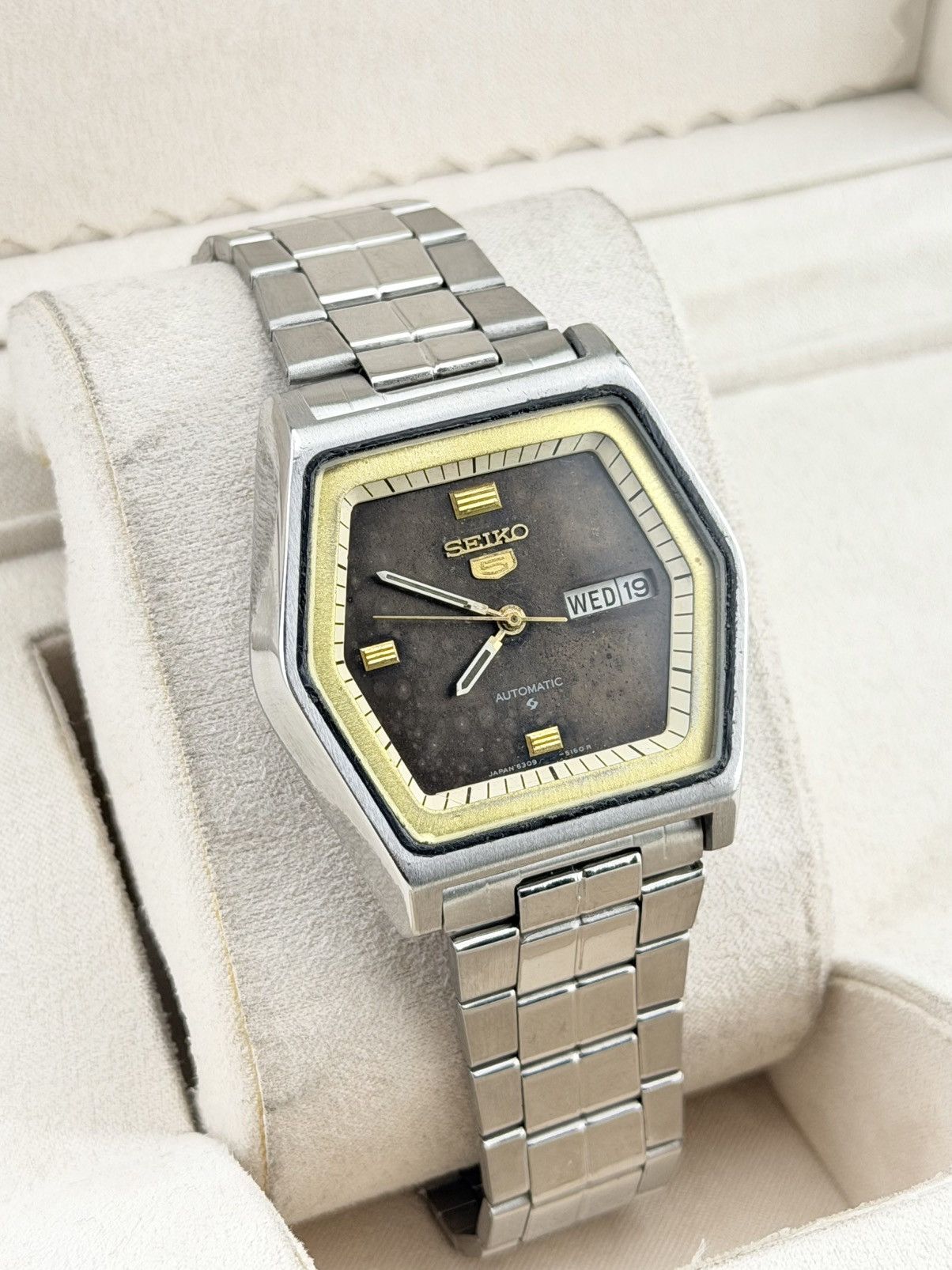 Seiko Seiko 5 Automatic Patina Dial Vintage Watch Size 36 - 2 Thumbnail