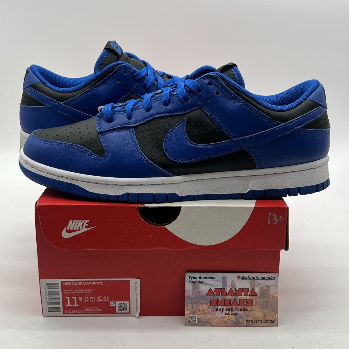Nike Nike dunk low hyper cobalt Size US 11.5 / EU 44-45 - 1 Thumbnail