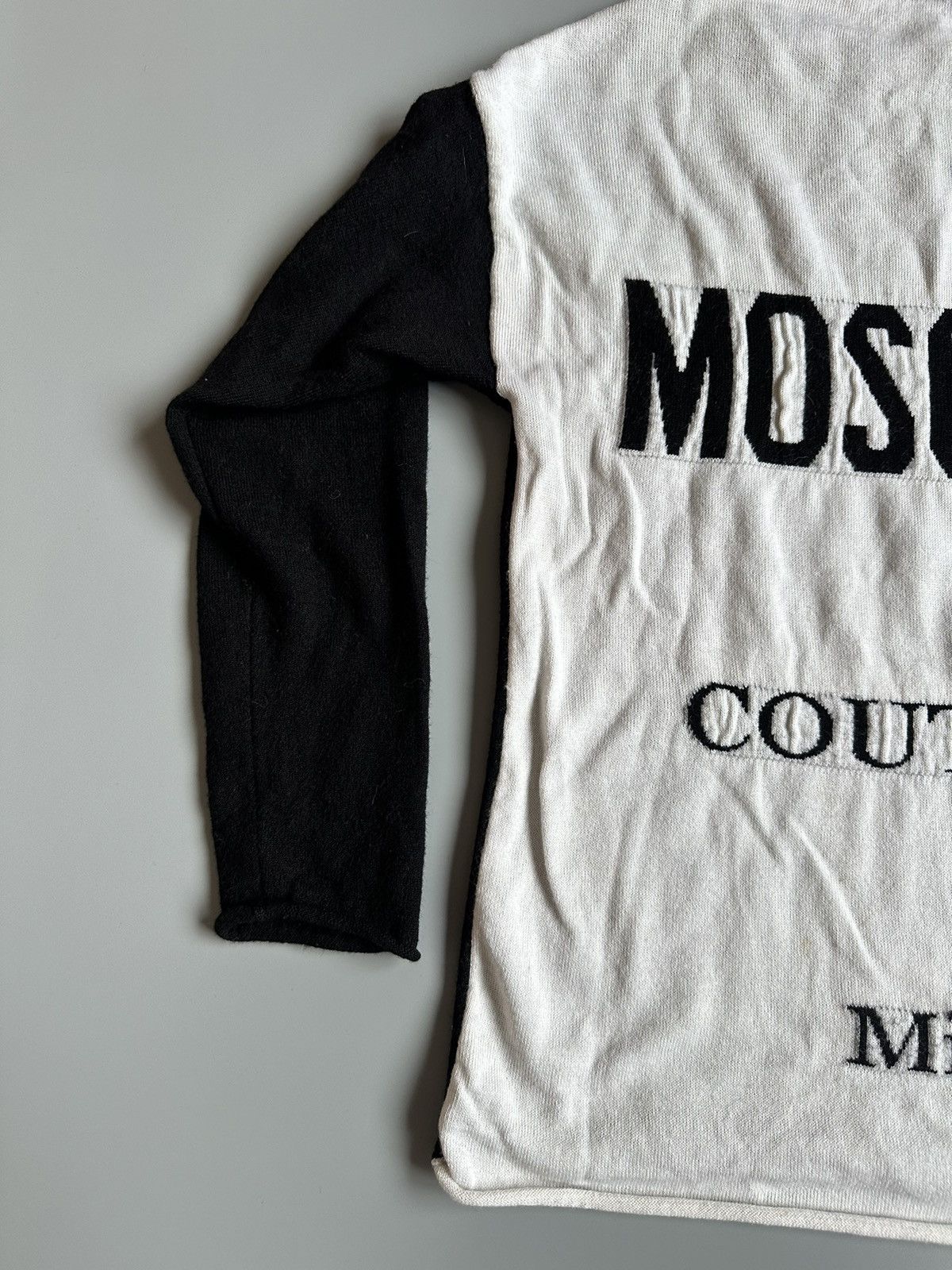 Moschino Moschino Couture Reversible Logo Wool Sweater Size US 4/I 38 Size S / US 4 / IT 40 - 9 Thumbnail