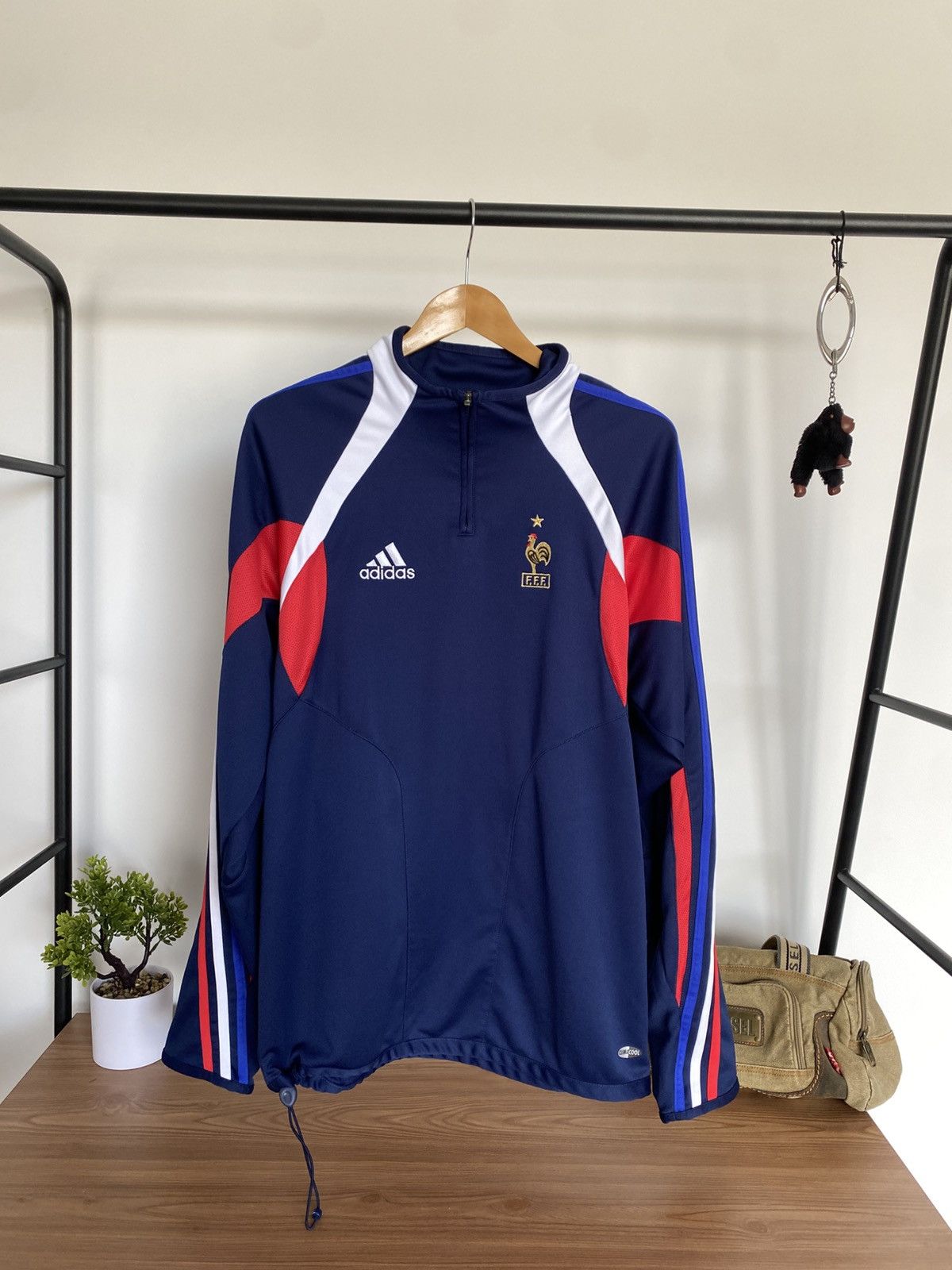 Adidas × Vintage Vintage Adidas France 2003 training jersey Size US M / EU 48-50 / 2 - 1 Thumbnail