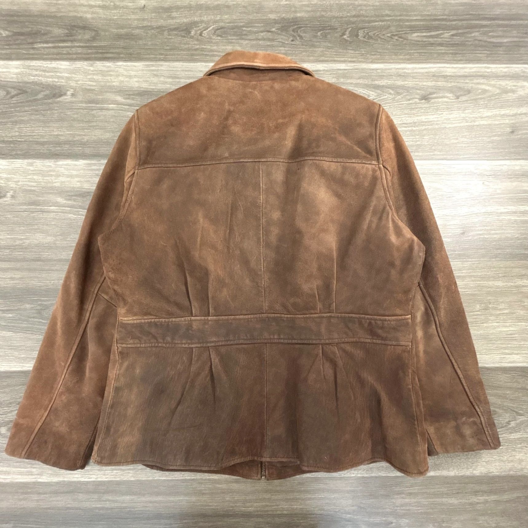 Vintage VINTAGE Wilsons Leather Jacket Womens XL Suede Full Zip Coat Thinsulate Ultra Lined Quilted Insulated Casual Fall Winter Spring Brown Size XL / US 12-14 / IT 48-50 - 5 Thumbnail