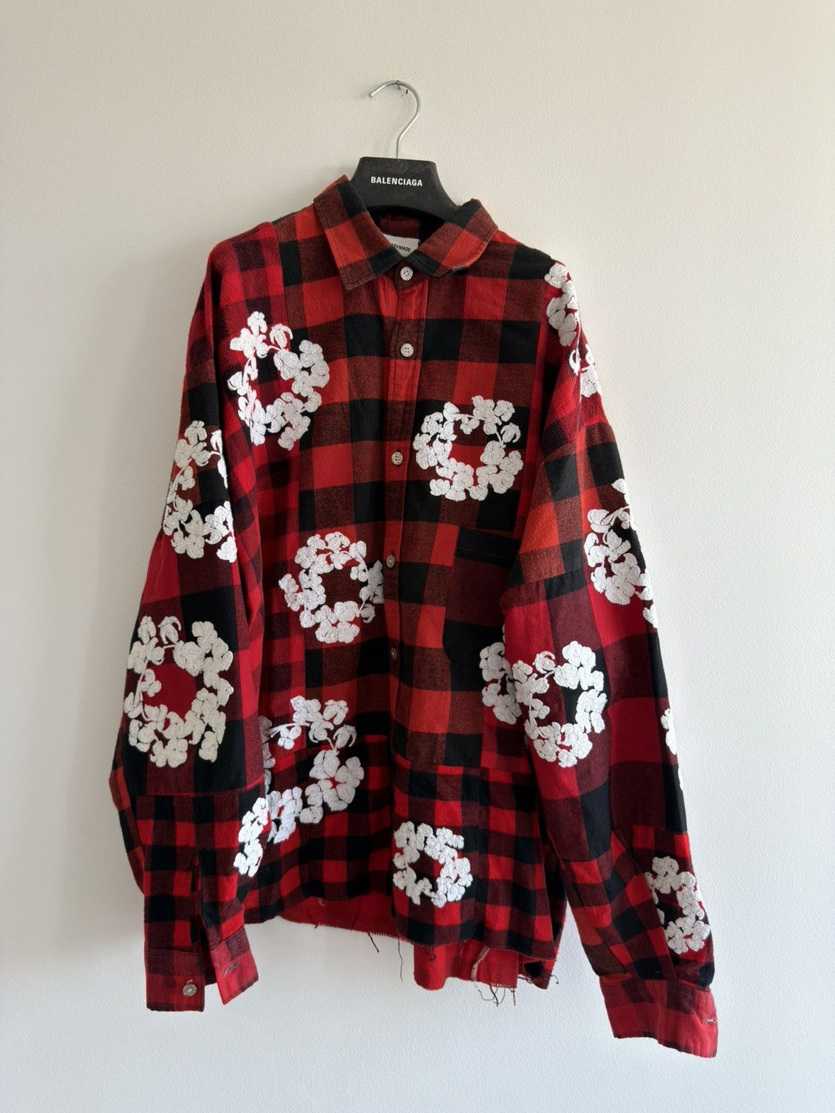 DENIM TEARS × READYMADE *RARE* DENIM TEARS X READYMADE JAPAN FLANNEL SHIRT RED SIZE2 Size US M / EU 48-50 / 2 - 1 Thumbnail