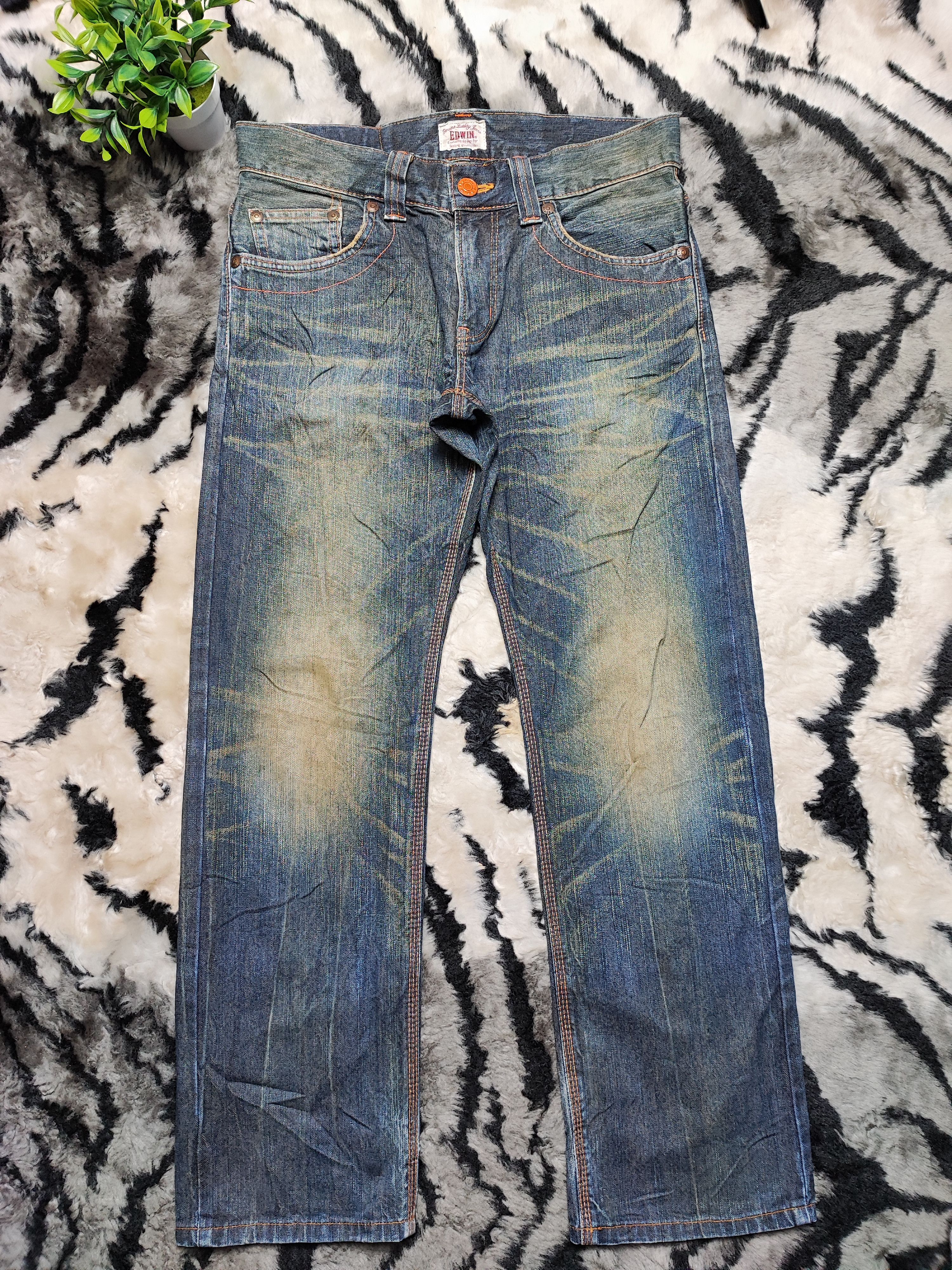 Edwin × JNCO × Southpole Baggy Rusty Denim by Edwin XV Exclusive Vintage. Size US 32 / EU 48 - 2 Thumbnail