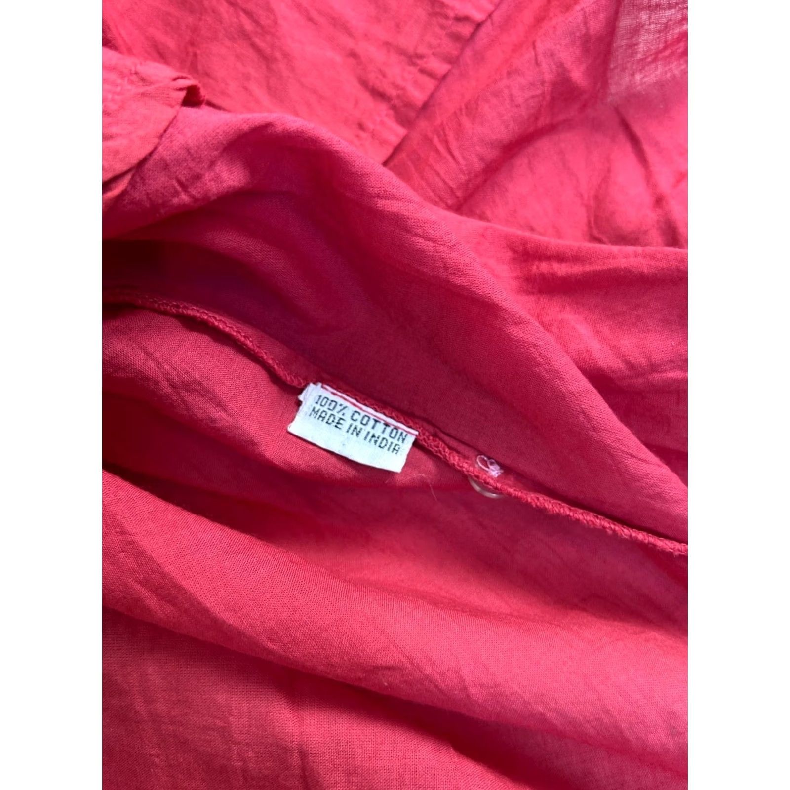 ESPIRIT Paths The Spirit Women Pink Ombre 3/4 Sleeve Embroidered Tunic Top M/L Cotton Size M / US 6-8 / IT 42-44 - 5 Thumbnail