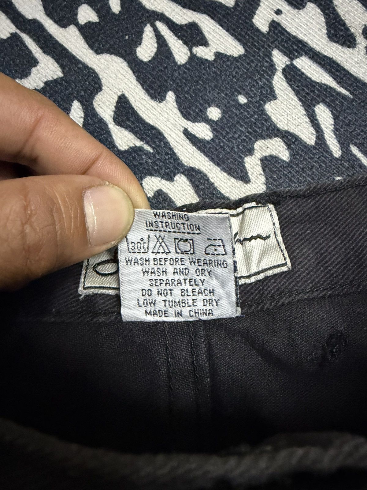 Sean John Vintage Sean Jean Super Black Baggy Denim Embroidered Size US 34 / EU 50 - 10 Thumbnail