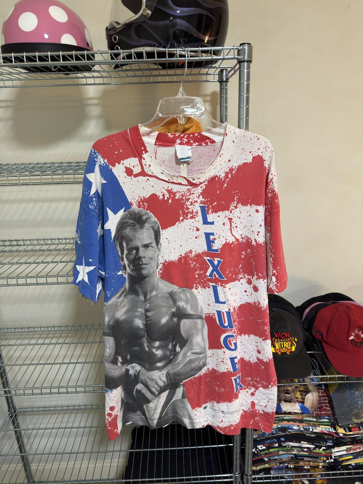 WWE Vintage wwe wwf lex luger aop 1993 rare tee Size US XL / EU 56 / 4 - 2 Thumbnail