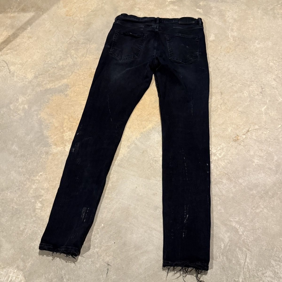 Purple Brand Purple Brand P001 Silver Oil Distressed Jeans Grunge ERD Size US 31 - 13 Thumbnail