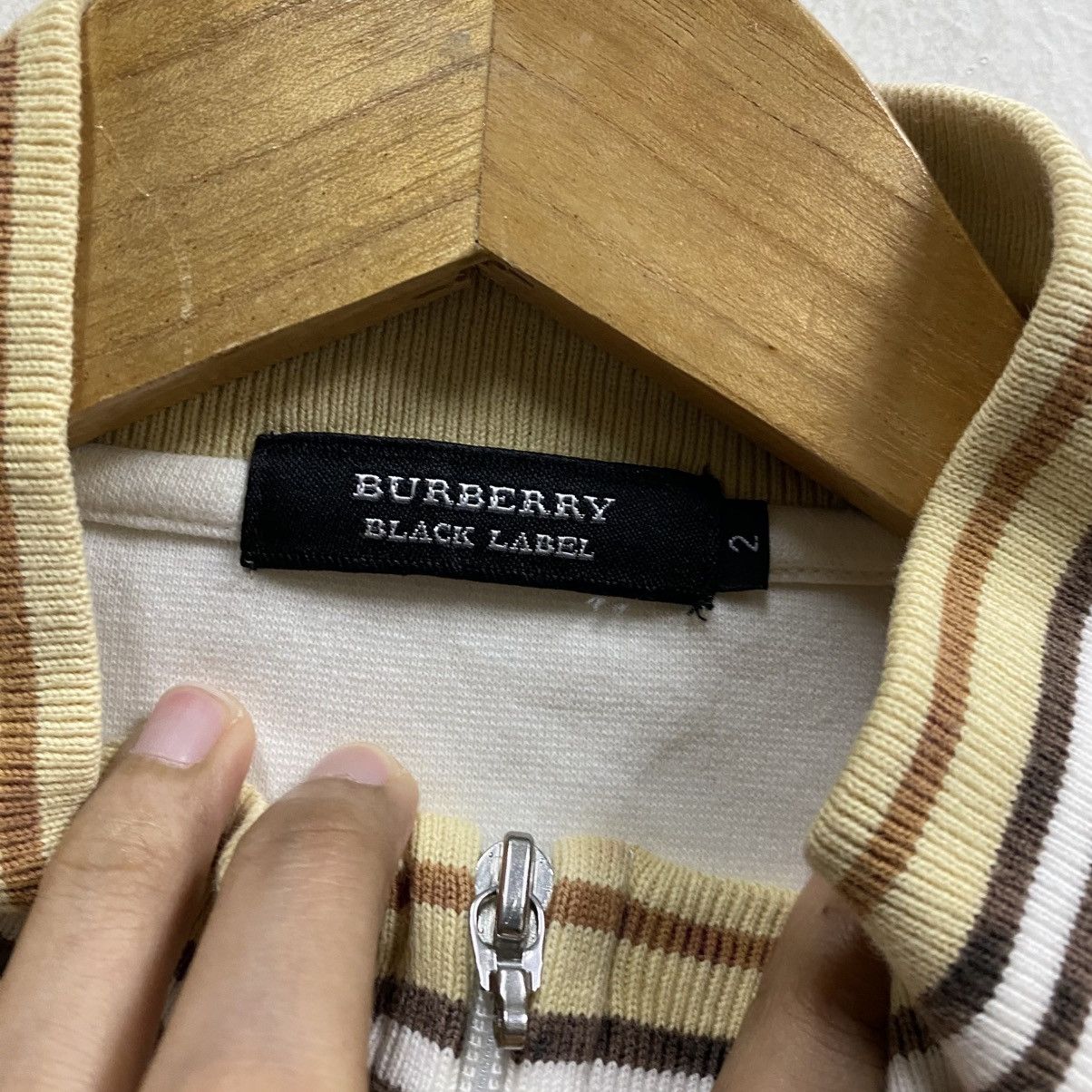 Burberry Burberry Black Label Cotton Zip Jacket – Heritage Trim Size US S / EU 44-46 / 1 - 14 Thumbnail