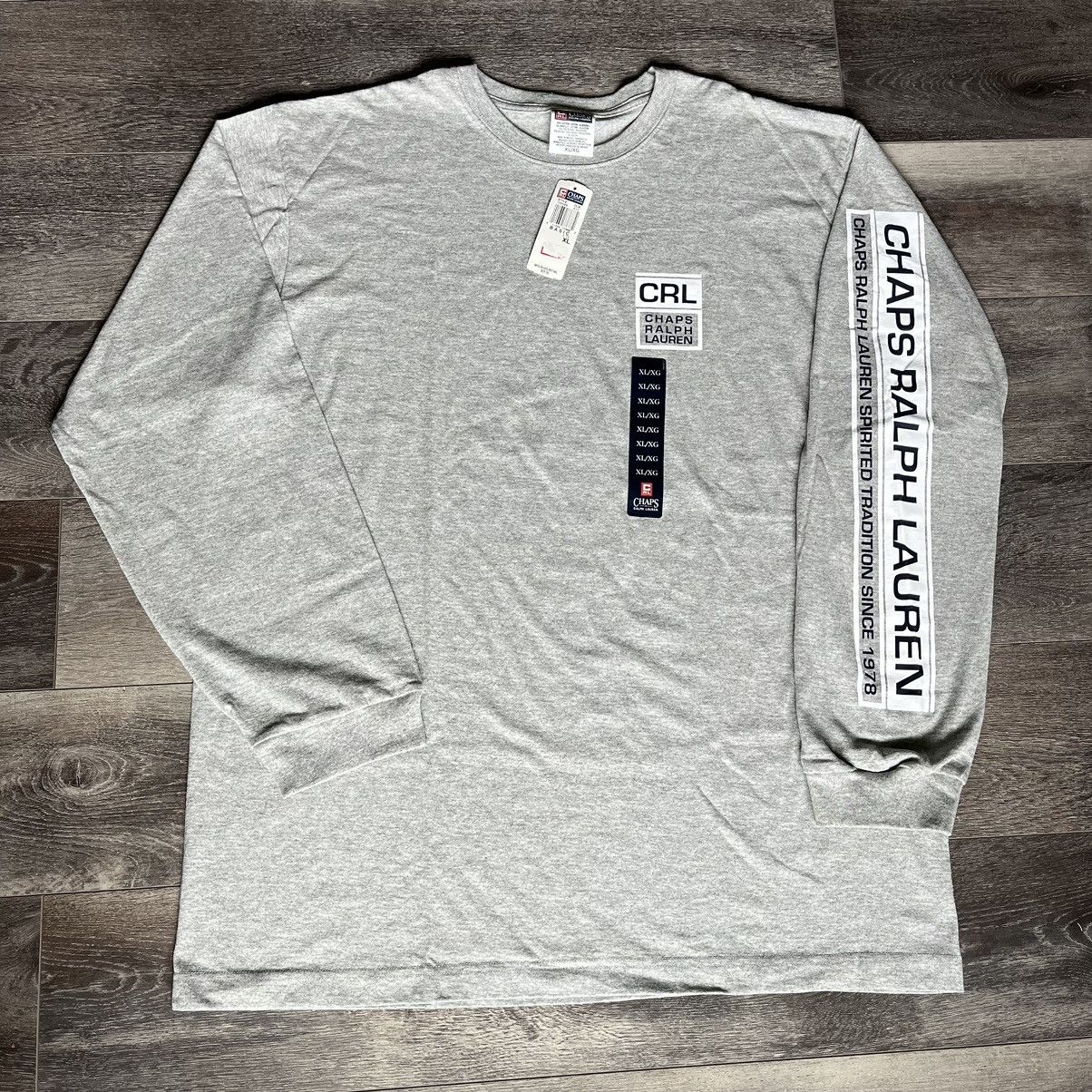 Chaps Ralph Lauren Vintage 2000s Polo Ralph Lauren Sleeve Logo Longsleeve Tee Size US XL / EU 56 / 4 - 1 Thumbnail