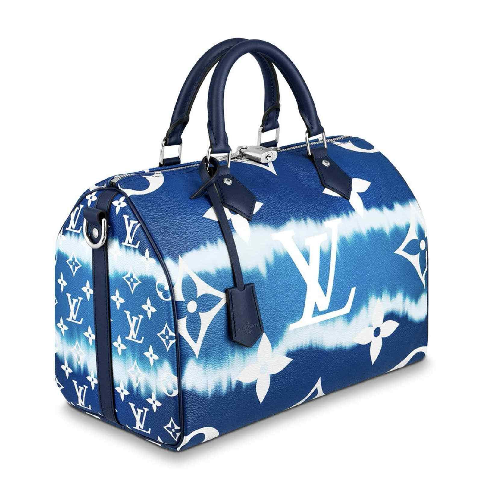Louis Vuitton Louis Vuitton Blue White Monogram Crossbody Bag Size ONE SIZE - 7 Thumbnail